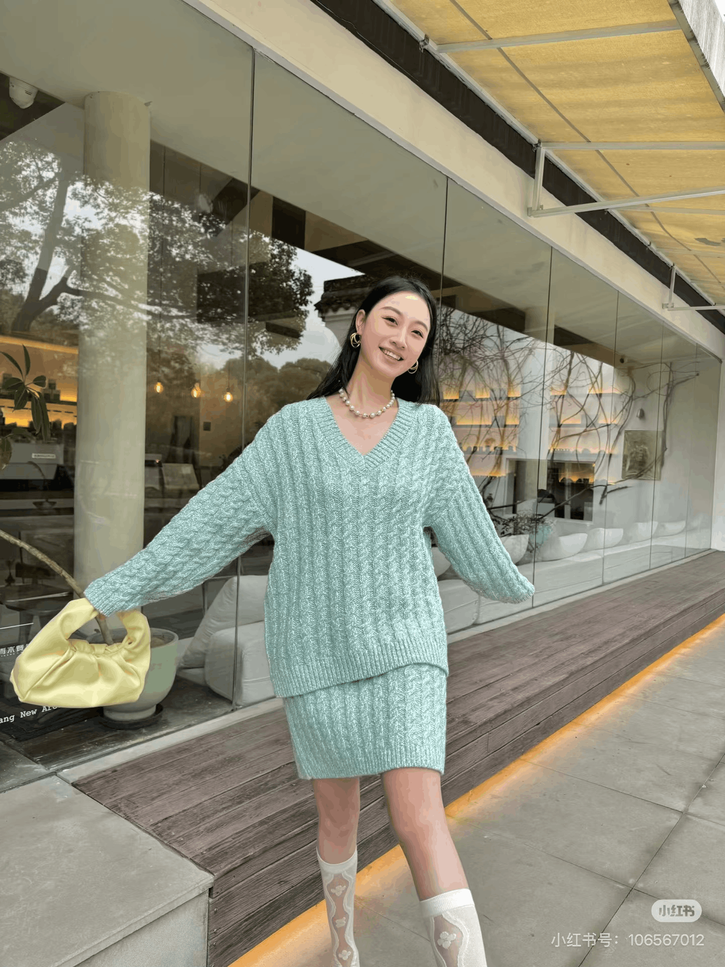 Miu Miu MiuMiu Cable-Knit Wool Cashmere Skirt Size 36" / US 14 / IT 50 - 4 Thumbnail