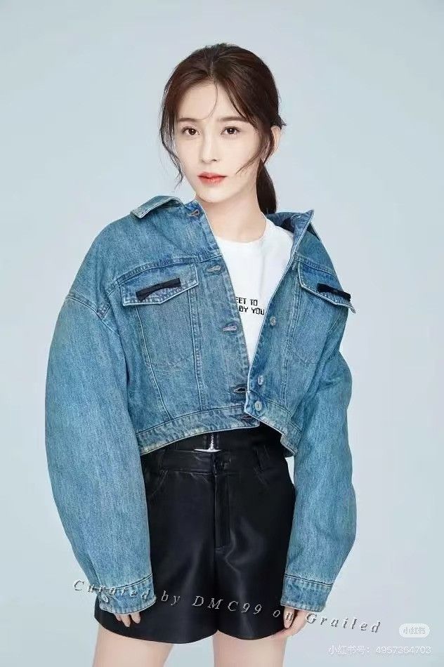 Miu Miu MiuMiu Leather Logo Vintage Distressed Denim Jacket Size S / US 4 / IT 40 - 4 Thumbnail