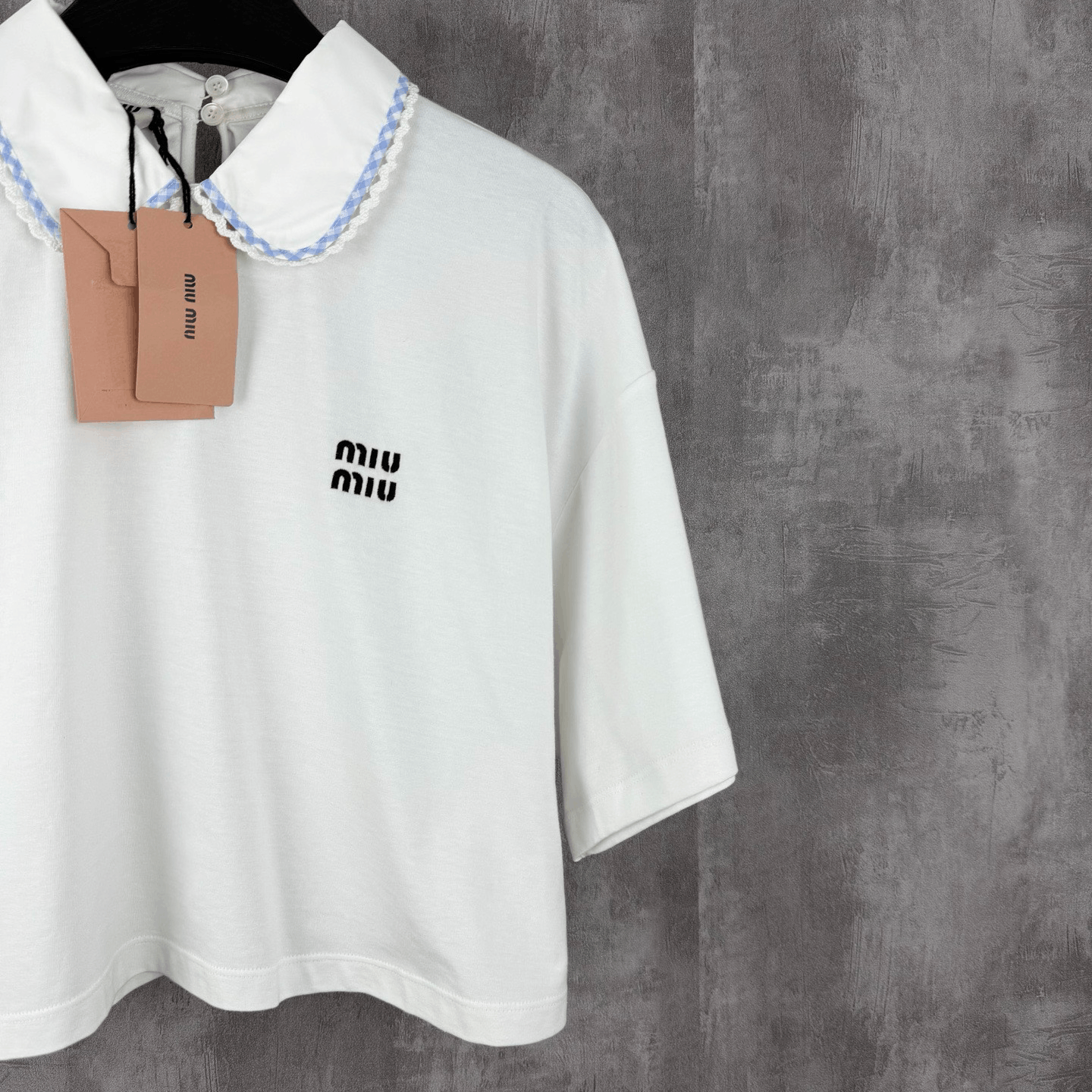 Miu Miu MiuMiu Preppy Embroidered Logo Peter Pan T-Shirt Size XS / US 0-2 / IT 36-38 - 2 Thumbnail