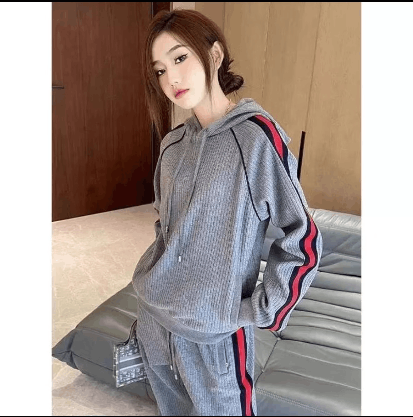 Gucci Gucci Side Stripe Wool Cashmere Blend Hoodie Size US XS / EU 42 / 0 - 4 Thumbnail