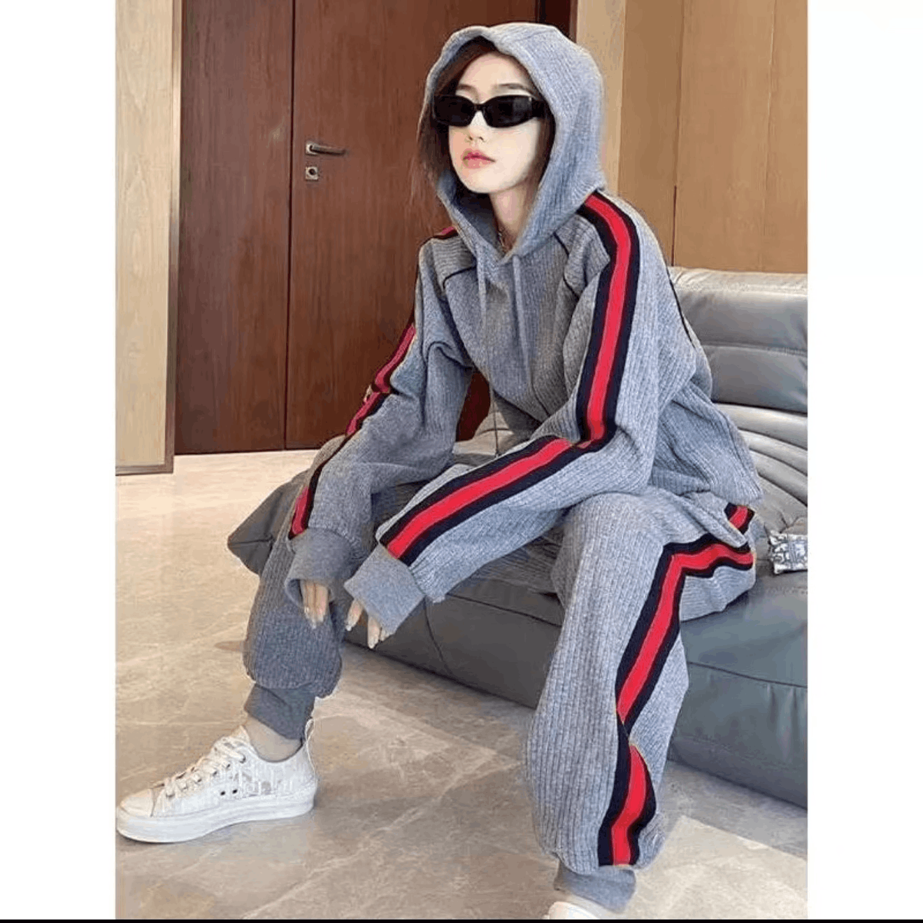 Gucci Gucci Side Stripe Wool Cashmere Blend Hoodie Size US XS / EU 42 / 0 - 5 Thumbnail