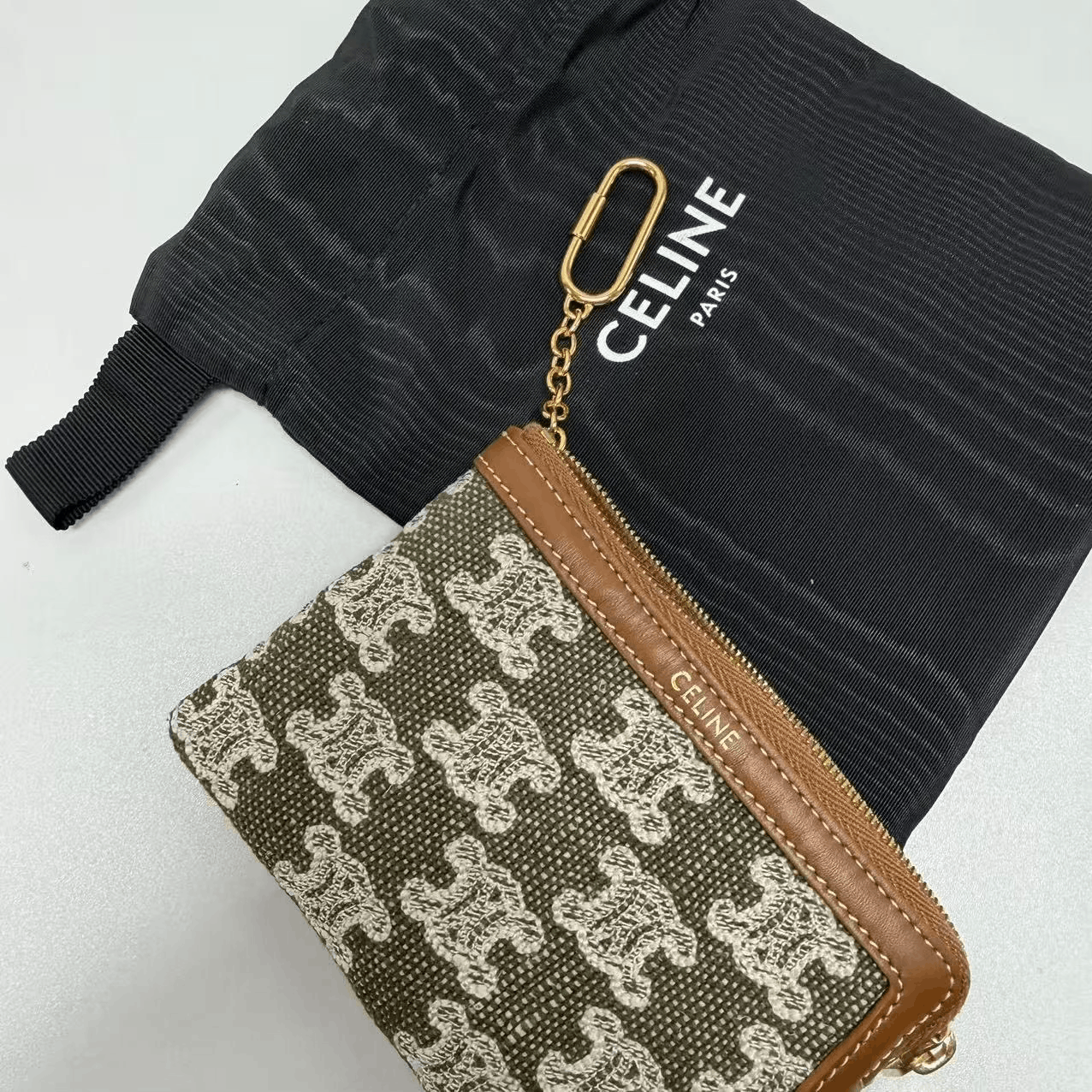 Celine CELINE Triomphe Monogram Coin Purse Size ONE SIZE - 3 Thumbnail