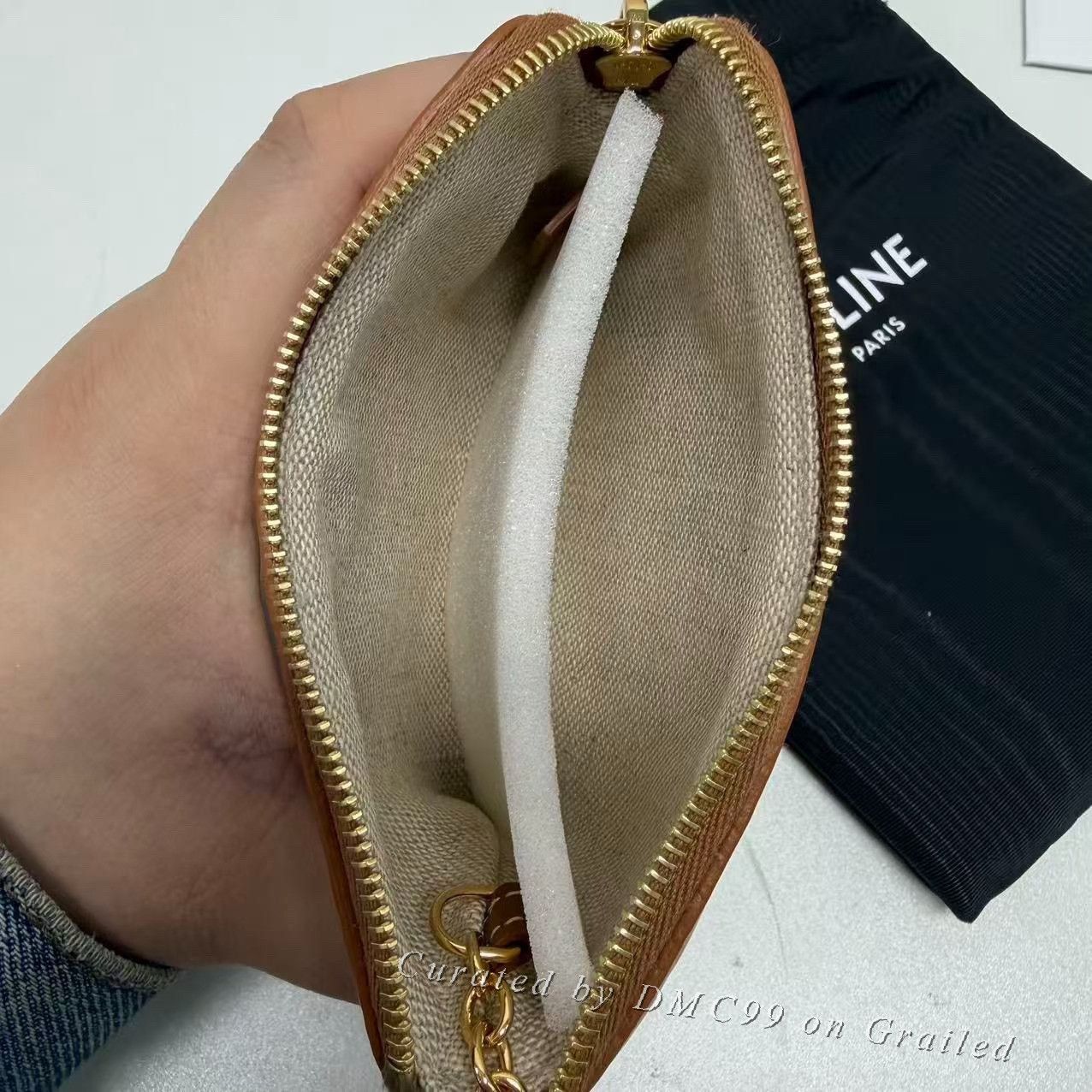 Celine CELINE Triomphe Monogram Coin Purse Size ONE SIZE - 4 Thumbnail