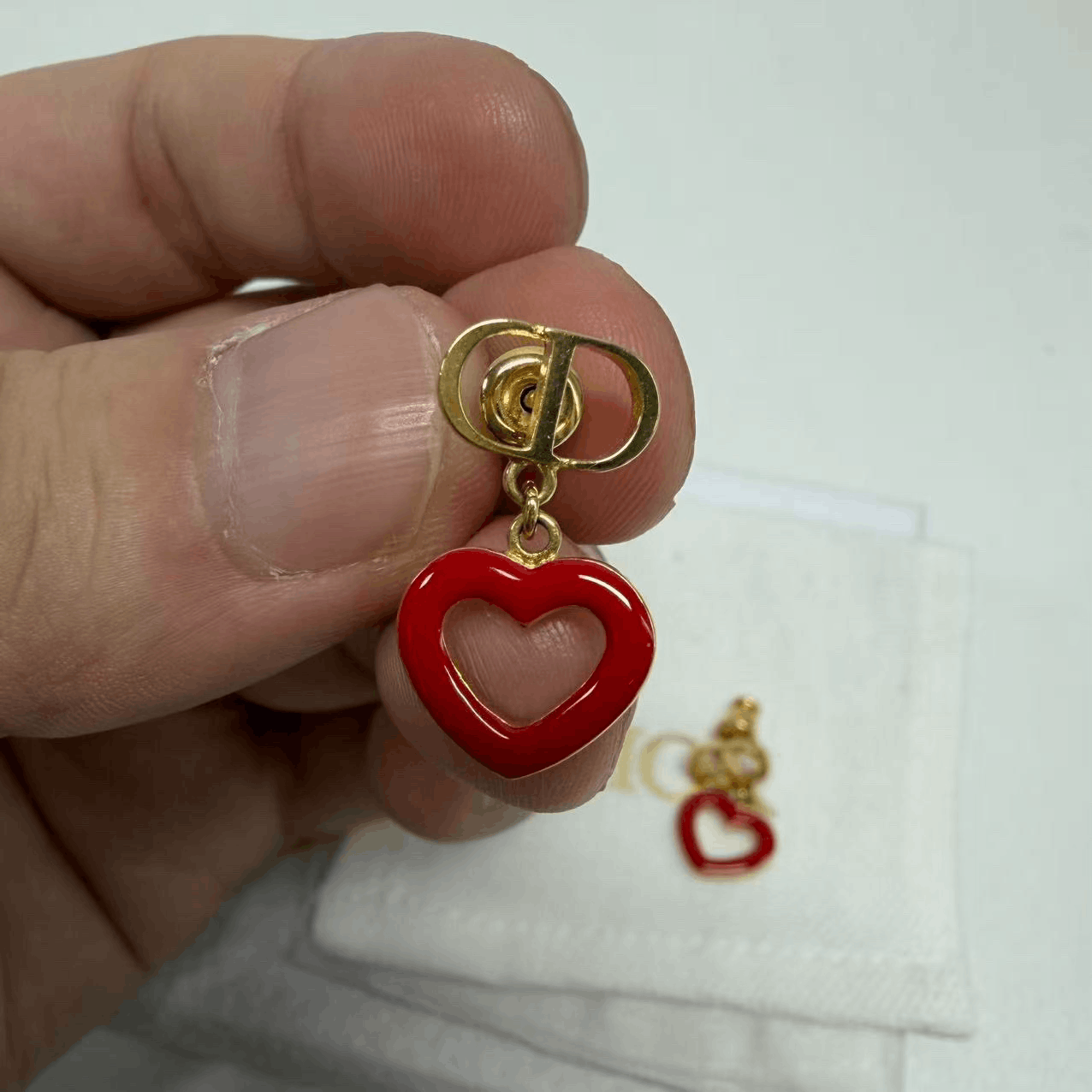 Dior Dior Valentine's Limited Heart Earrings Size ONE SIZE - 2 Thumbnail