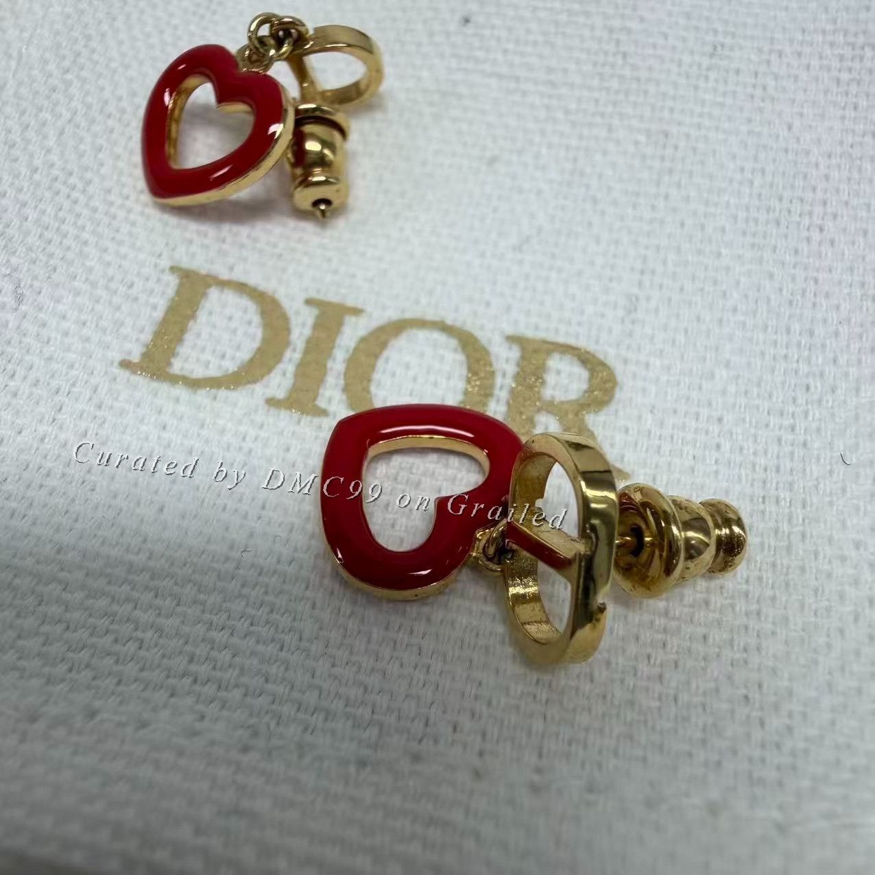 Dior Dior Valentine's Limited Heart Earrings Size ONE SIZE - 3 Thumbnail