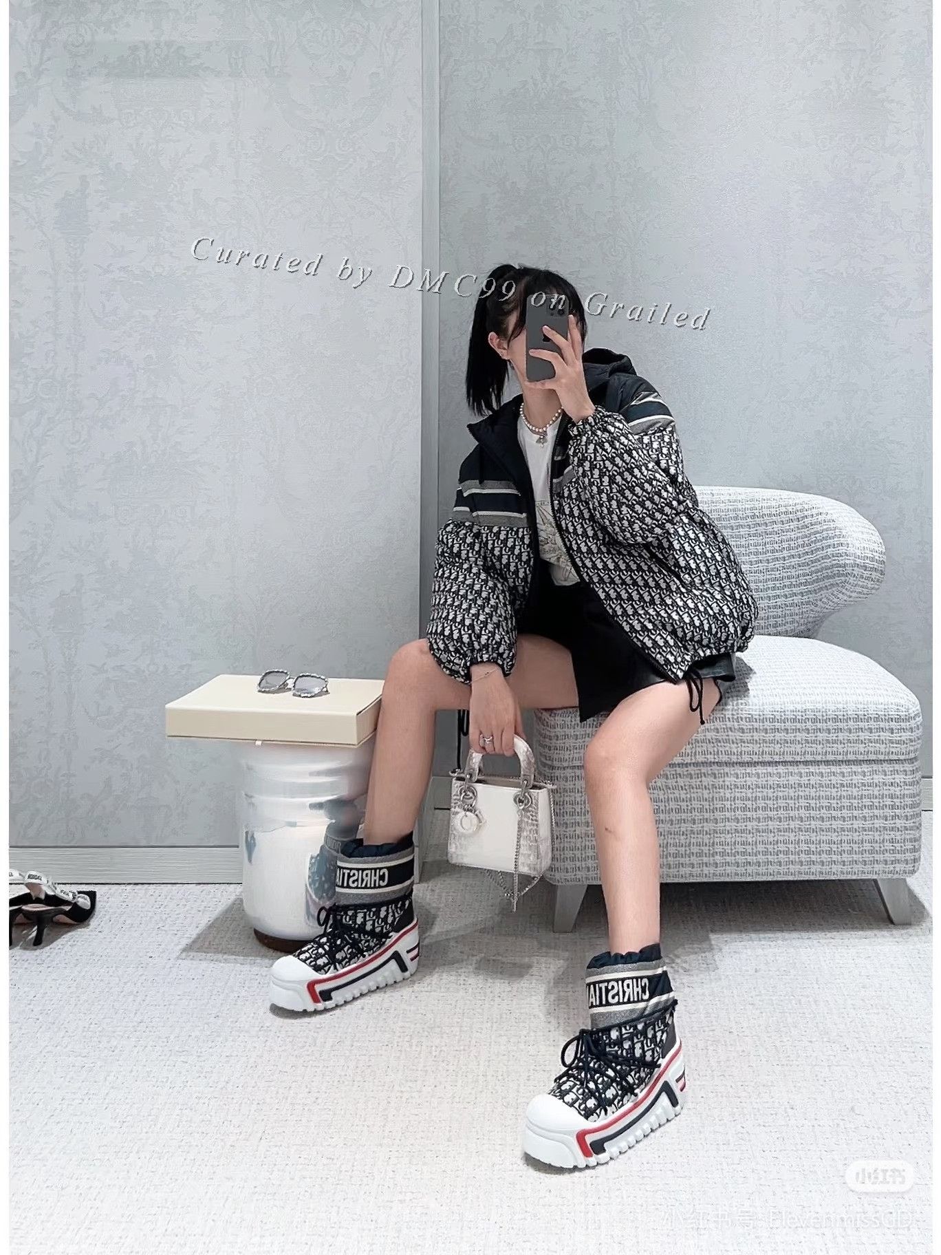 Dior Dior Alps Monogram Logo Ski Boots Size US 7 / IT 37 - 8 Thumbnail