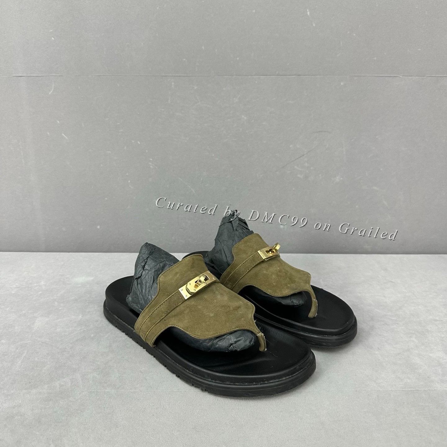 Hermes Hermes Empire Kelly Gold Clasp Sandals Size US 7 / IT 37 - 3 Thumbnail