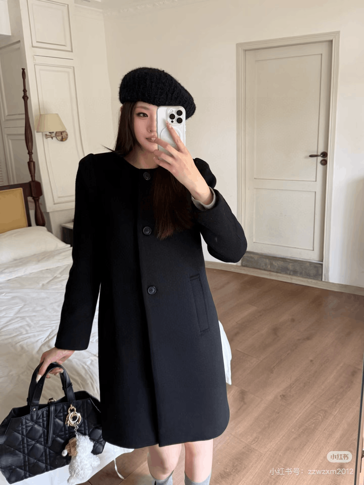 Max Mara MaxMara Wool Cashmere Blend Coat Size XS / US 0-2 / IT 36-38 - 4 Thumbnail
