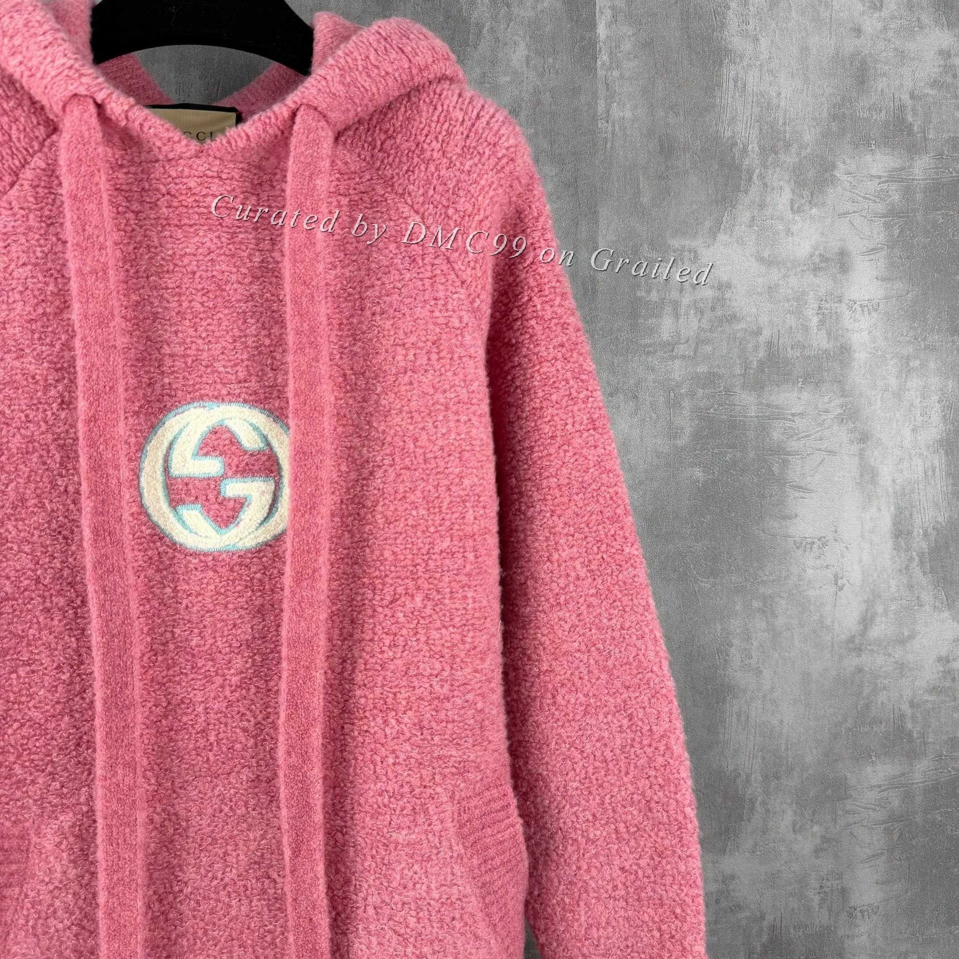 Gucci Gucci Embroidered Interlocking G Wool Teddy Hoodie Size XS / US 0-2 / IT 36-38 - 2 Thumbnail