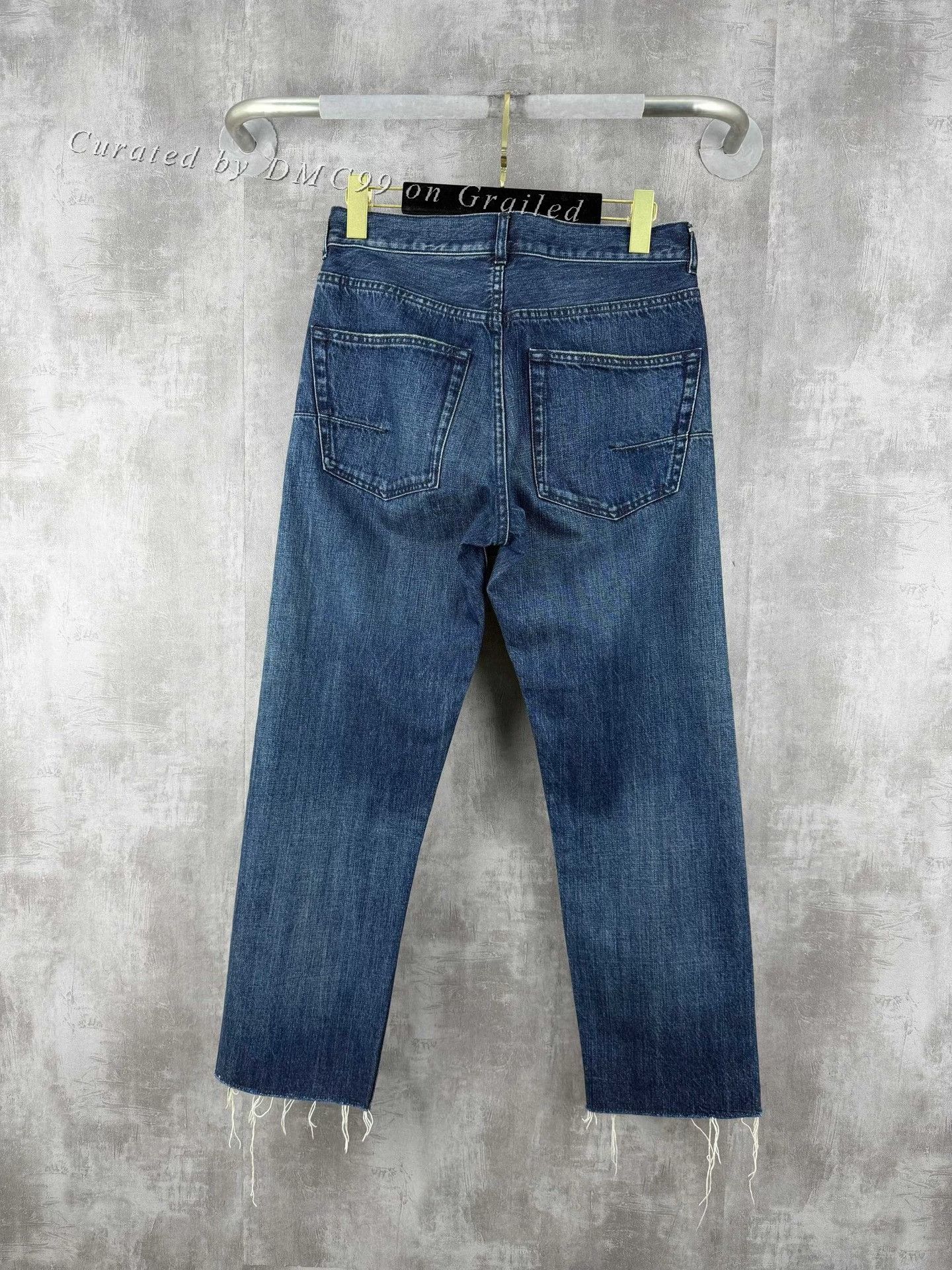 Dior Dior Rolled Cuff Logo Tape Frayed Jeans Size US 32 / EU 48 - 2 Thumbnail