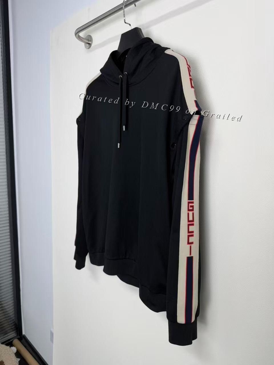 Gucci Gucci Stripe Detachable Sleeve Hoodie Size US L / EU 52-54 / 3 - 2 Thumbnail