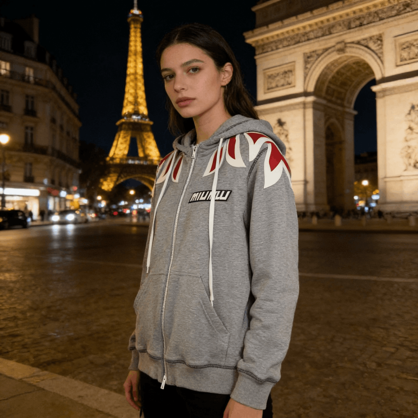 Miu Miu MiuMiu Flame Patch Logo Zip Jacket Size XS / US 0-2 / IT 36-38 - 4 Thumbnail
