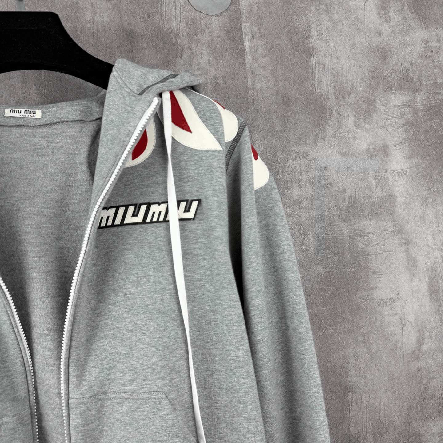Miu Miu MiuMiu Flame Patch Logo Zip Jacket Size XS / US 0-2 / IT 36-38 - 2 Thumbnail