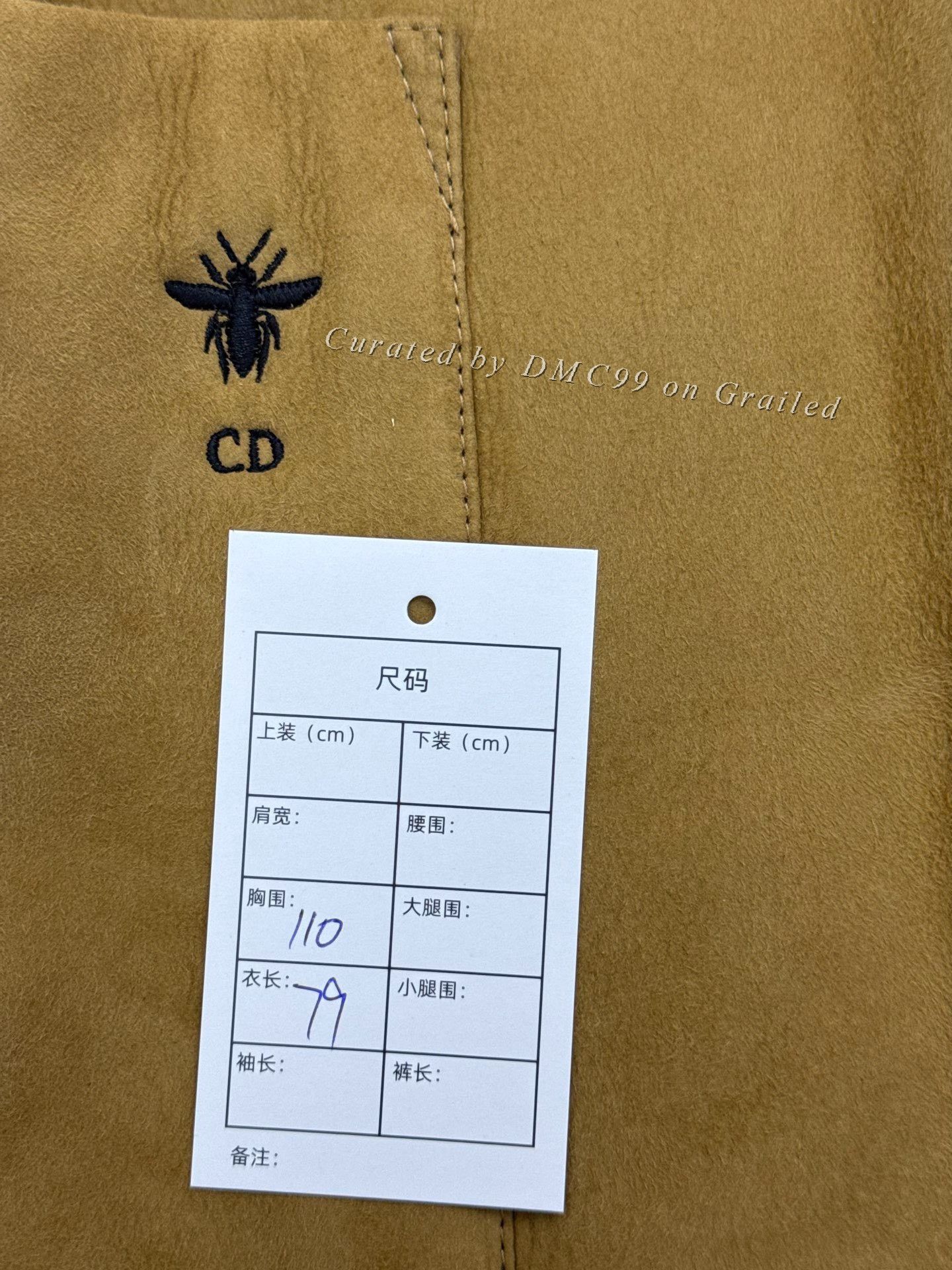 Dior Dior CD Bee Embroidered Shearling Coat Size XS / US 0-2 / IT 36-38 - 4 Thumbnail