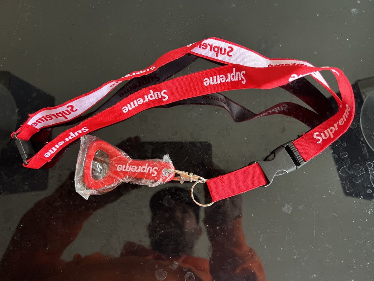 Supreme Lanyard Bottle Opener Red