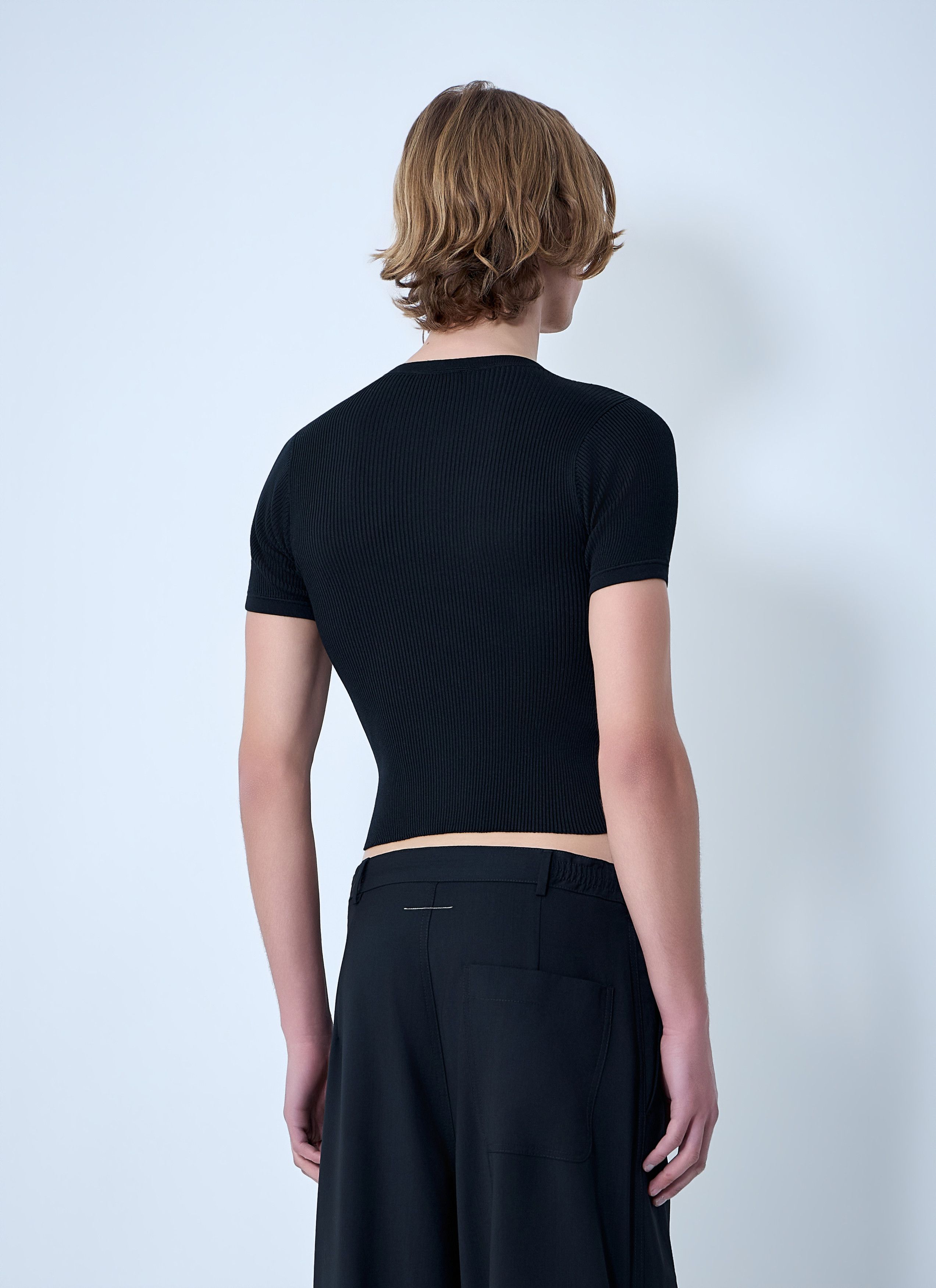 RIER Ribbed Knit Cropped Top Size US M / EU 48-50 / 2 - 4 Thumbnail