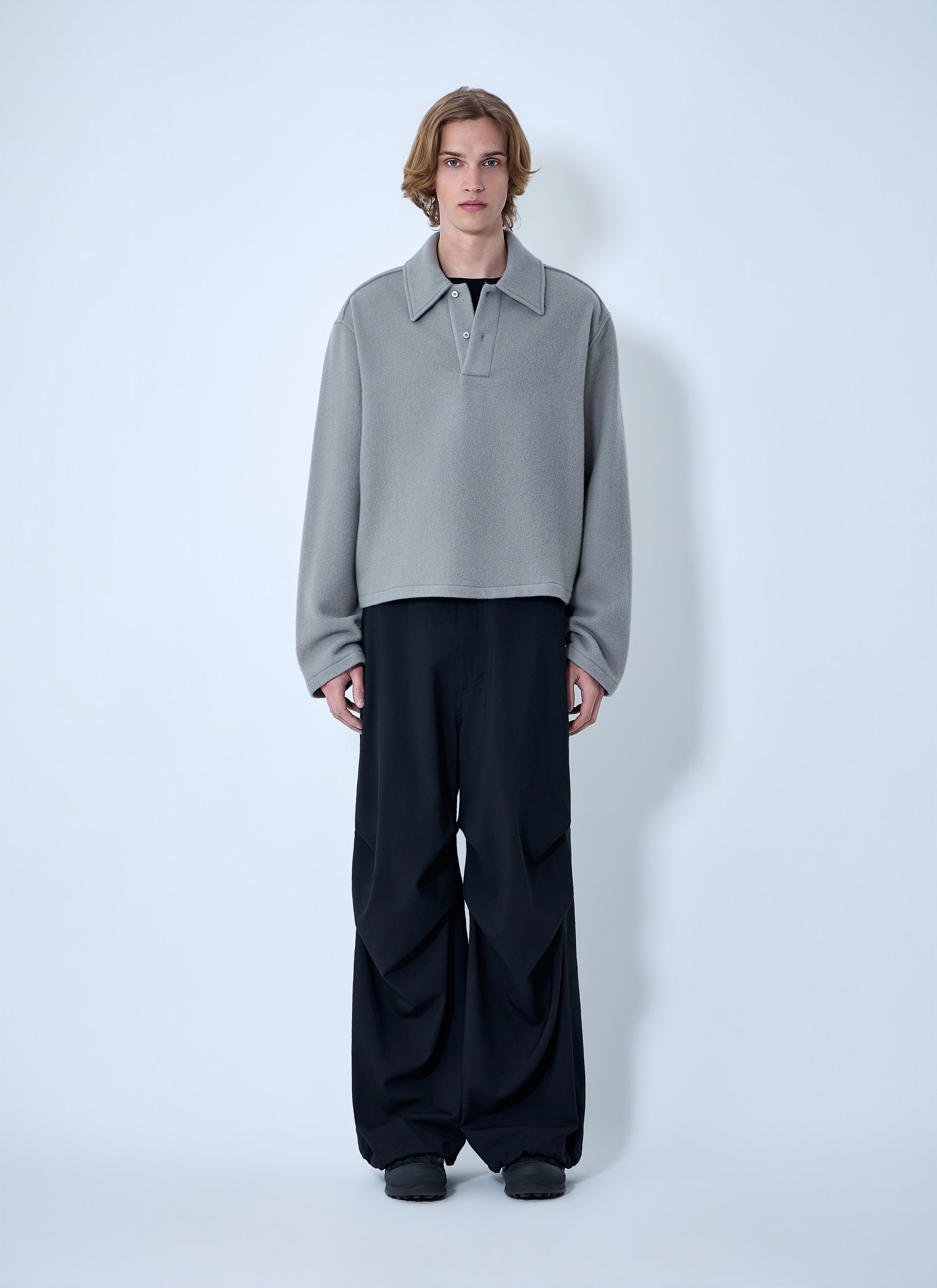 RIER Oversized Polo Knit Jumper Size XL / US 12-14 / IT 48-50 - 2 Thumbnail