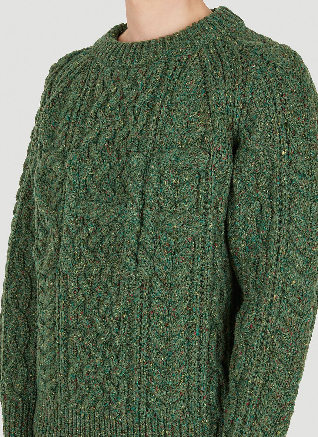 Sky High Farm Workwear Cable Knit Sweater Size XL / US 12-14 / IT 48-50 - 5 Thumbnail