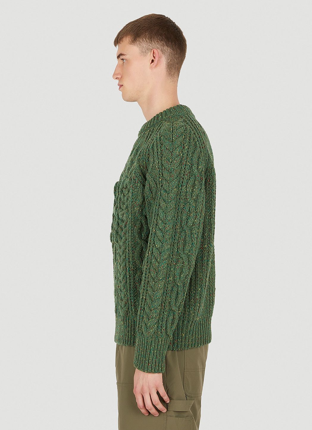 Sky High Farm Workwear Cable Knit Sweater Size US XL / EU 56 / 4 - 3 Thumbnail