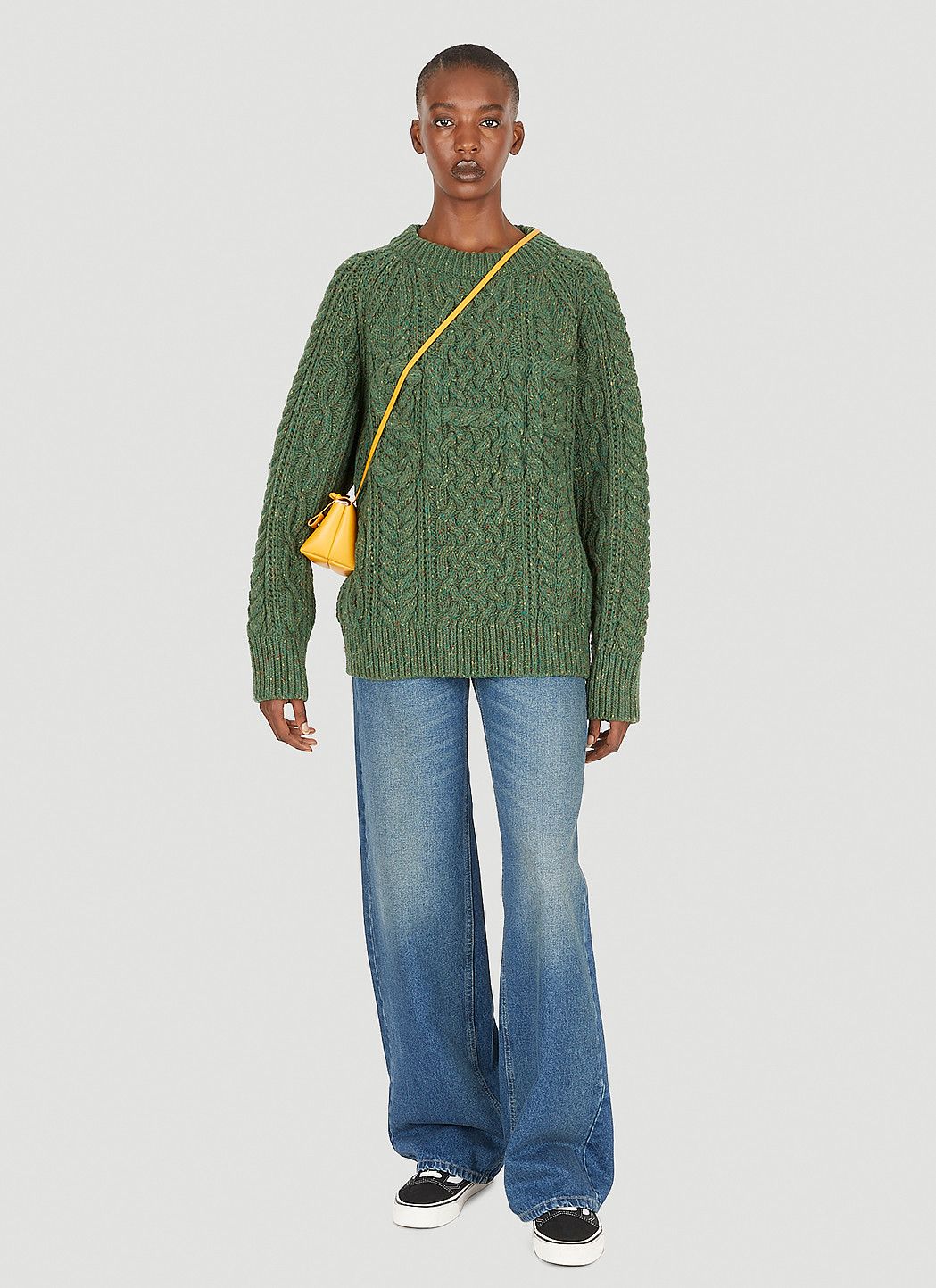 Sky High Farm Workwear Cable Knit Sweater Size US XL / EU 56 / 4 - 7 Thumbnail