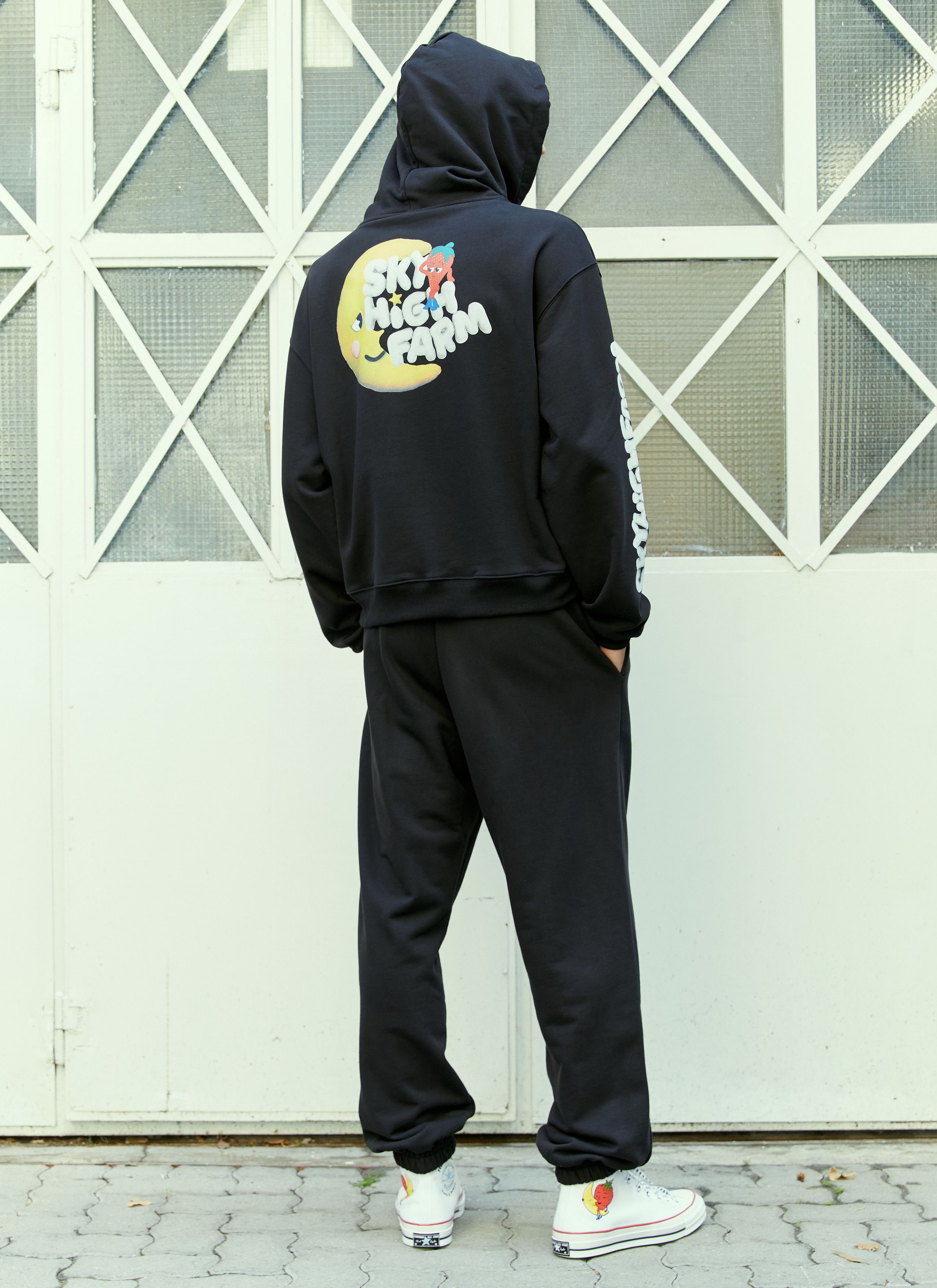 Sky High Farm Workwear Graphic Print Hooded Sweatshirt Size S / US 4 / IT 40 - 3 Thumbnail