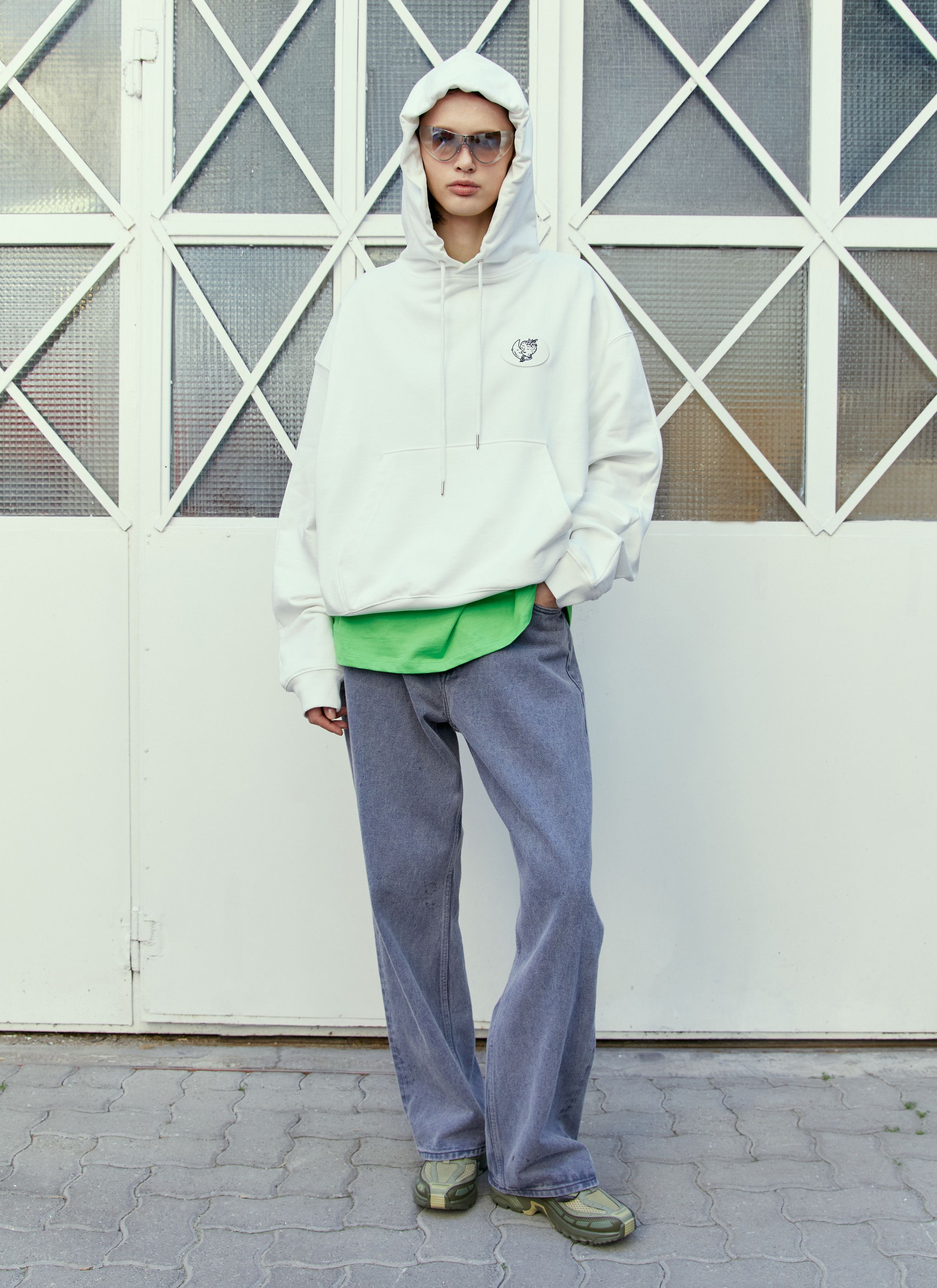 Sky High Farm Workwear Alastair Mckimm Workwear Hooded Sweatshirt Size M / US 6-8 / IT 42-44 - 6 Thumbnail