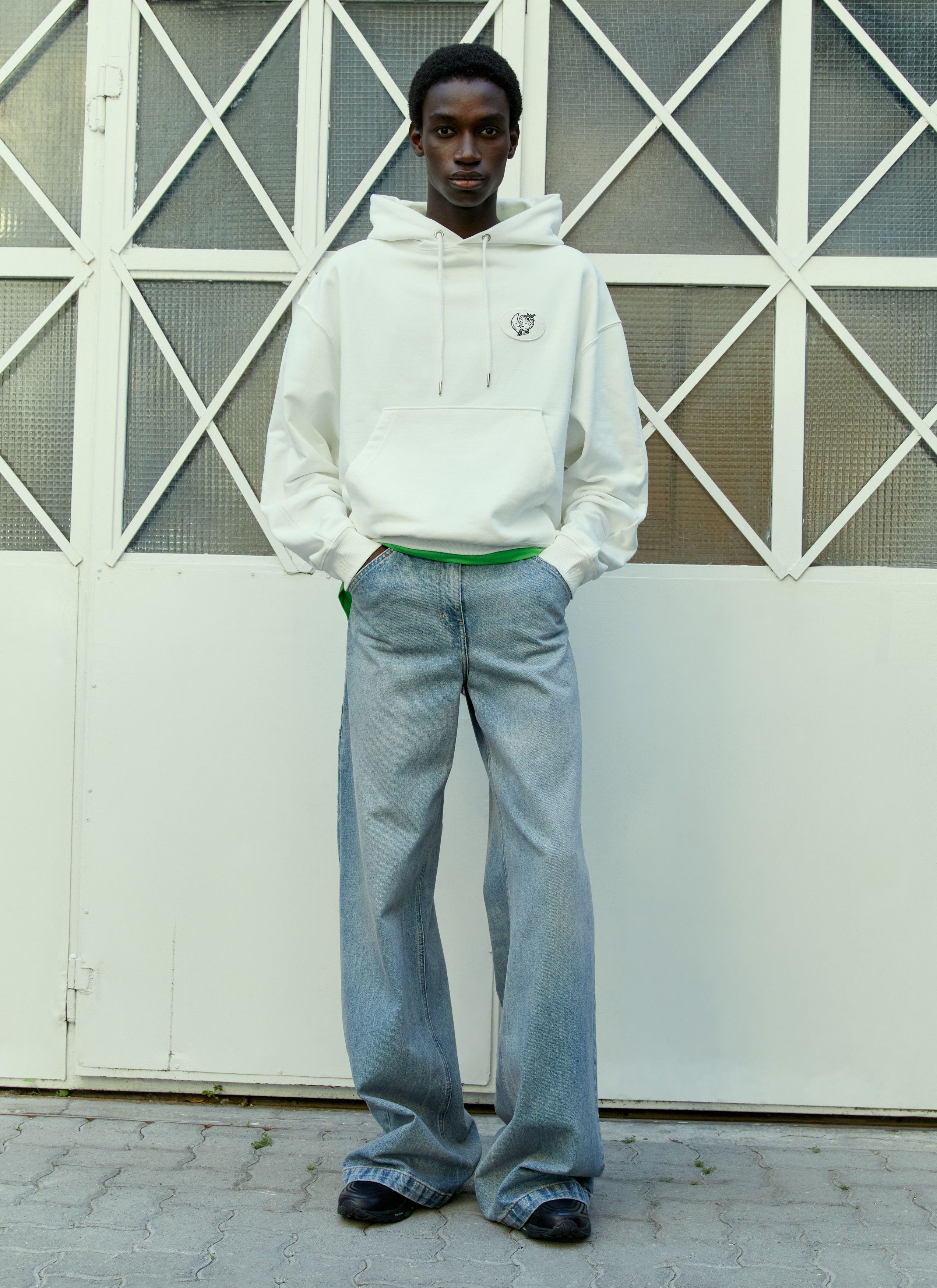 Sky High Farm Workwear Alastair Mckimm Workwear Hooded Sweatshirt Size US M / EU 48-50 / 2 - 2 Thumbnail