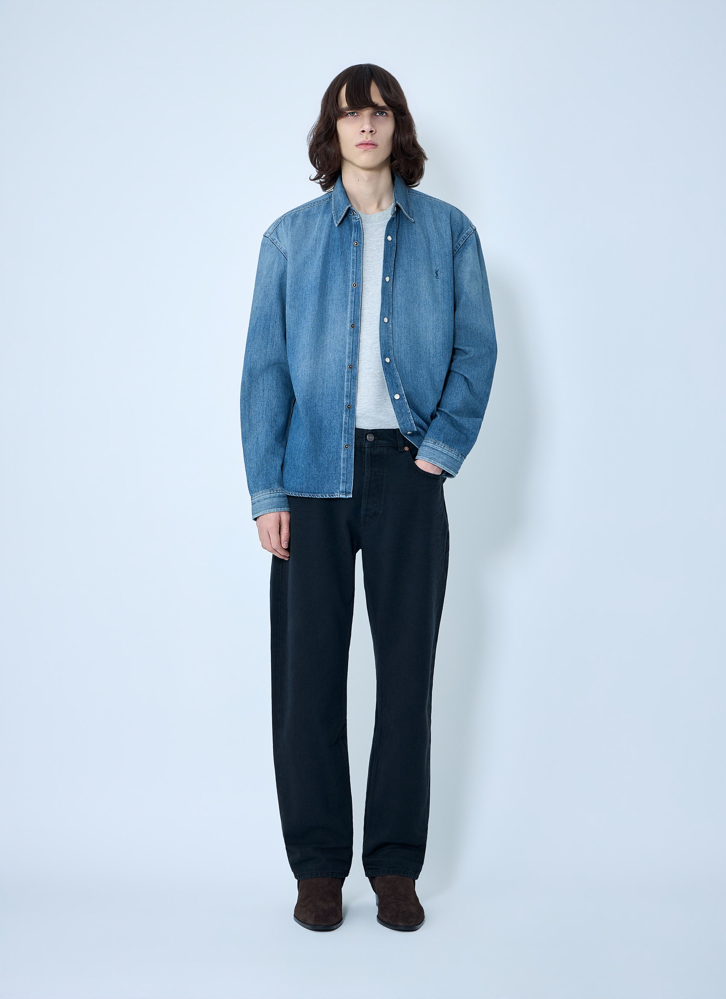 Saint Laurent Paris Loose Straight Denim Pants Size US 36 / EU 52 - 2 Thumbnail