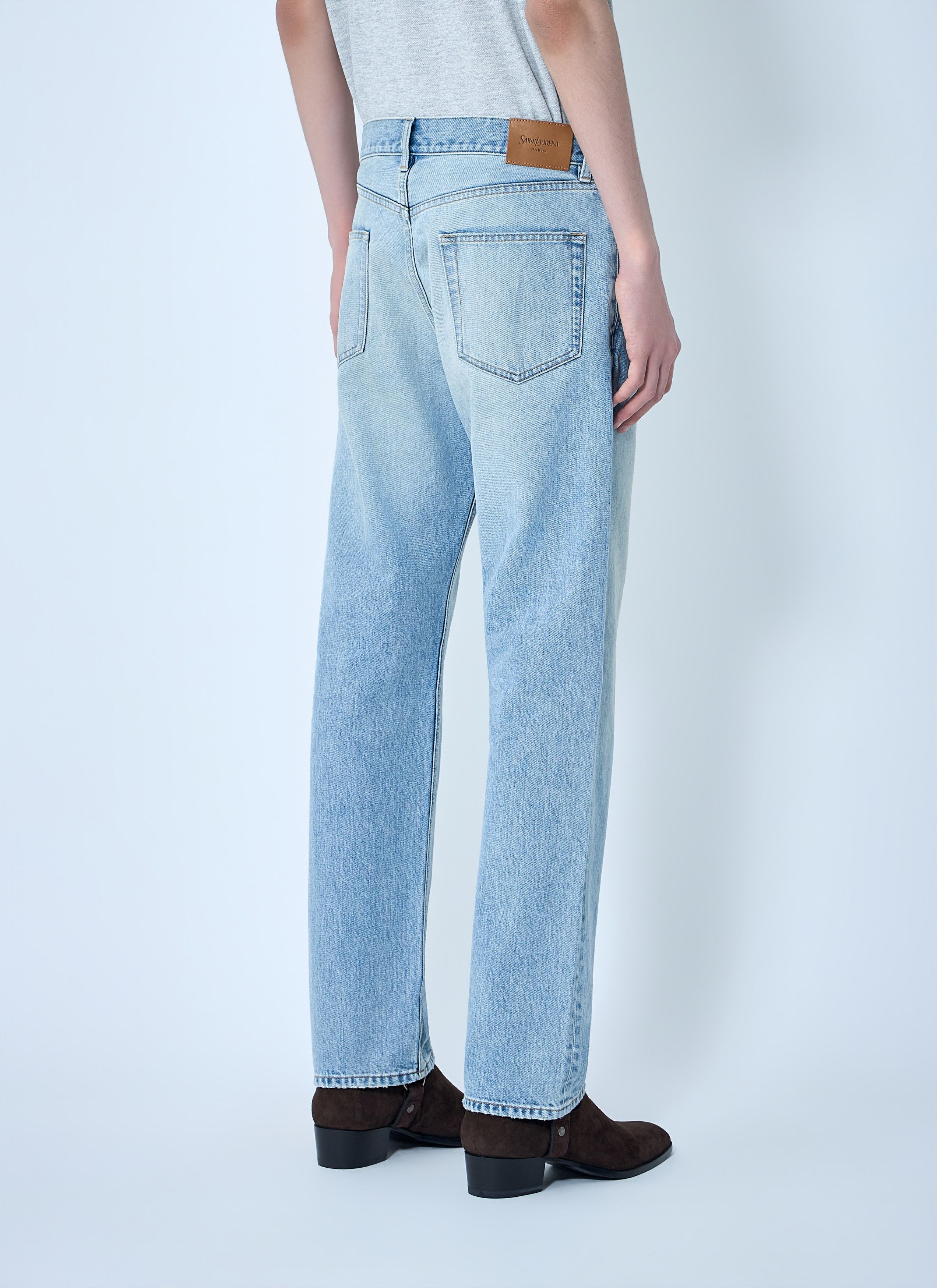 Saint Laurent Paris Loose Straight Mid-Rise Jeans Size US 28 / EU 44 - 4 Thumbnail