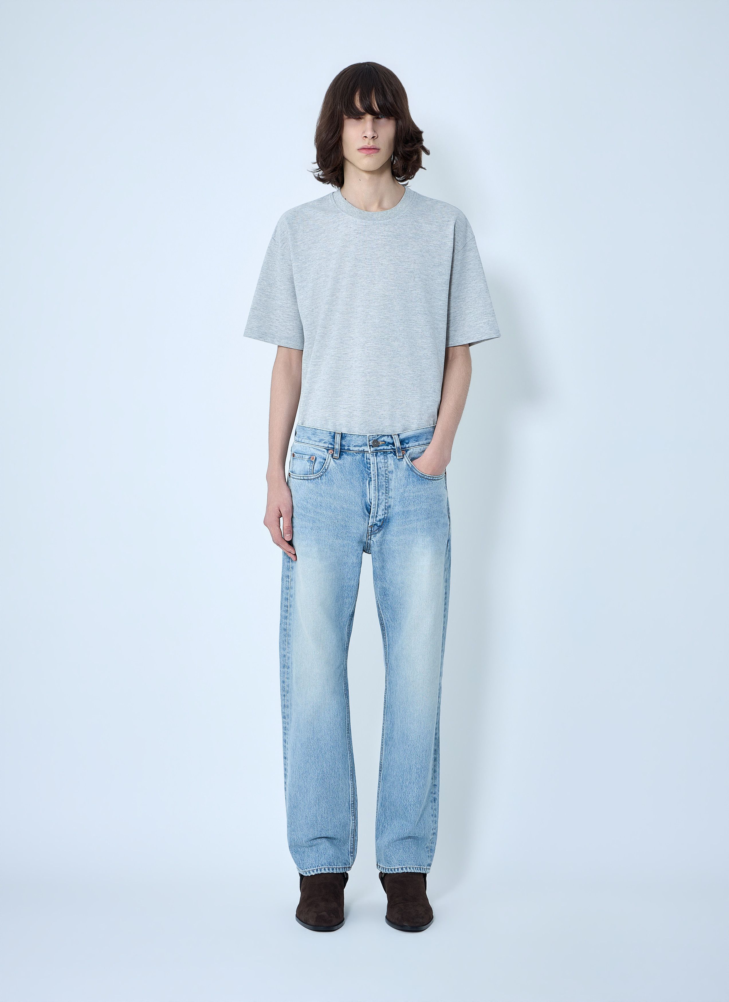Saint Laurent Paris Loose Straight Mid-Rise Jeans Size US 32 / EU 48 - 2 Thumbnail