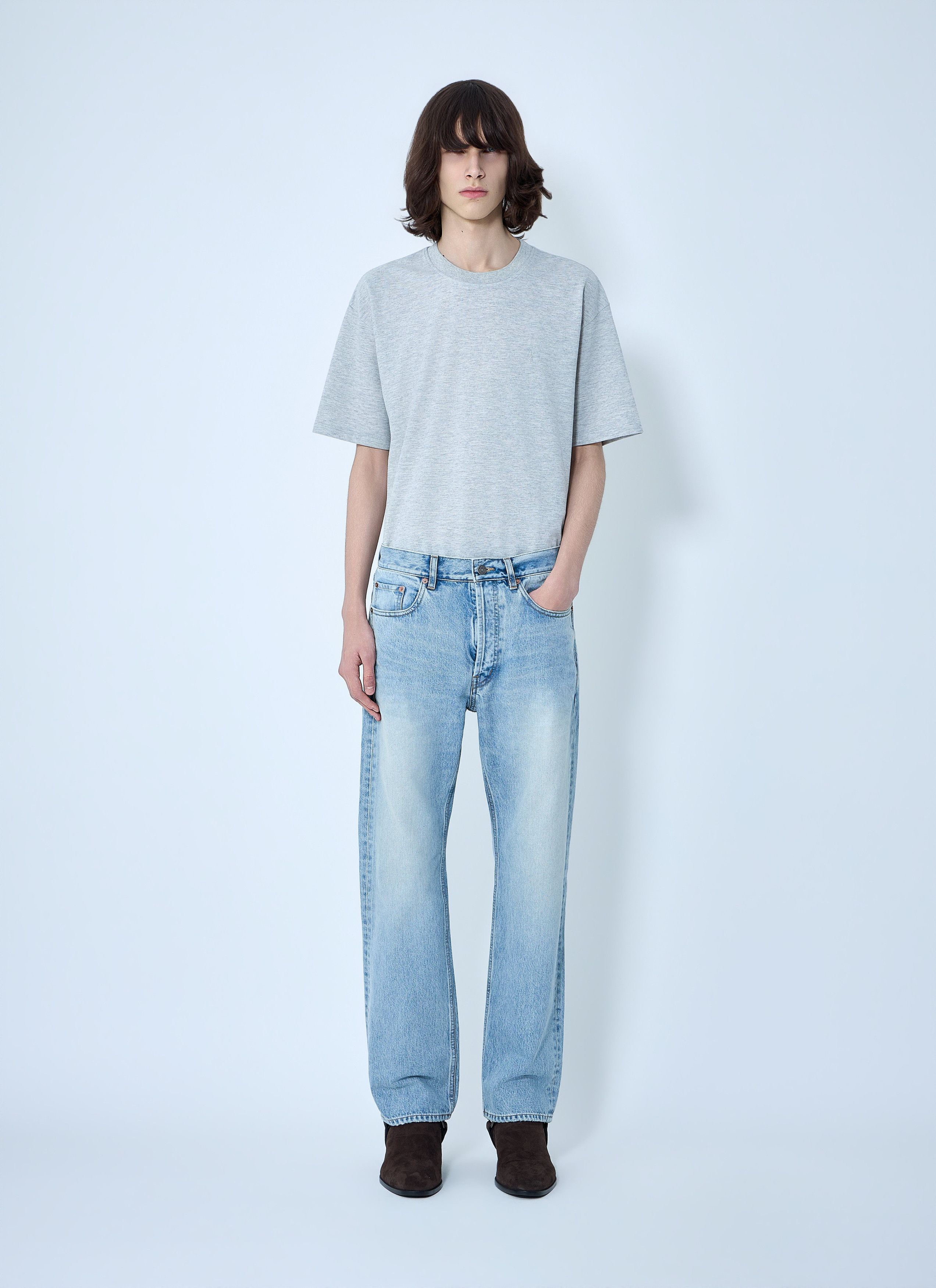 Saint Laurent Paris Loose Straight Mid-Rise Jeans Size US 34 / EU 50 - 2 Thumbnail