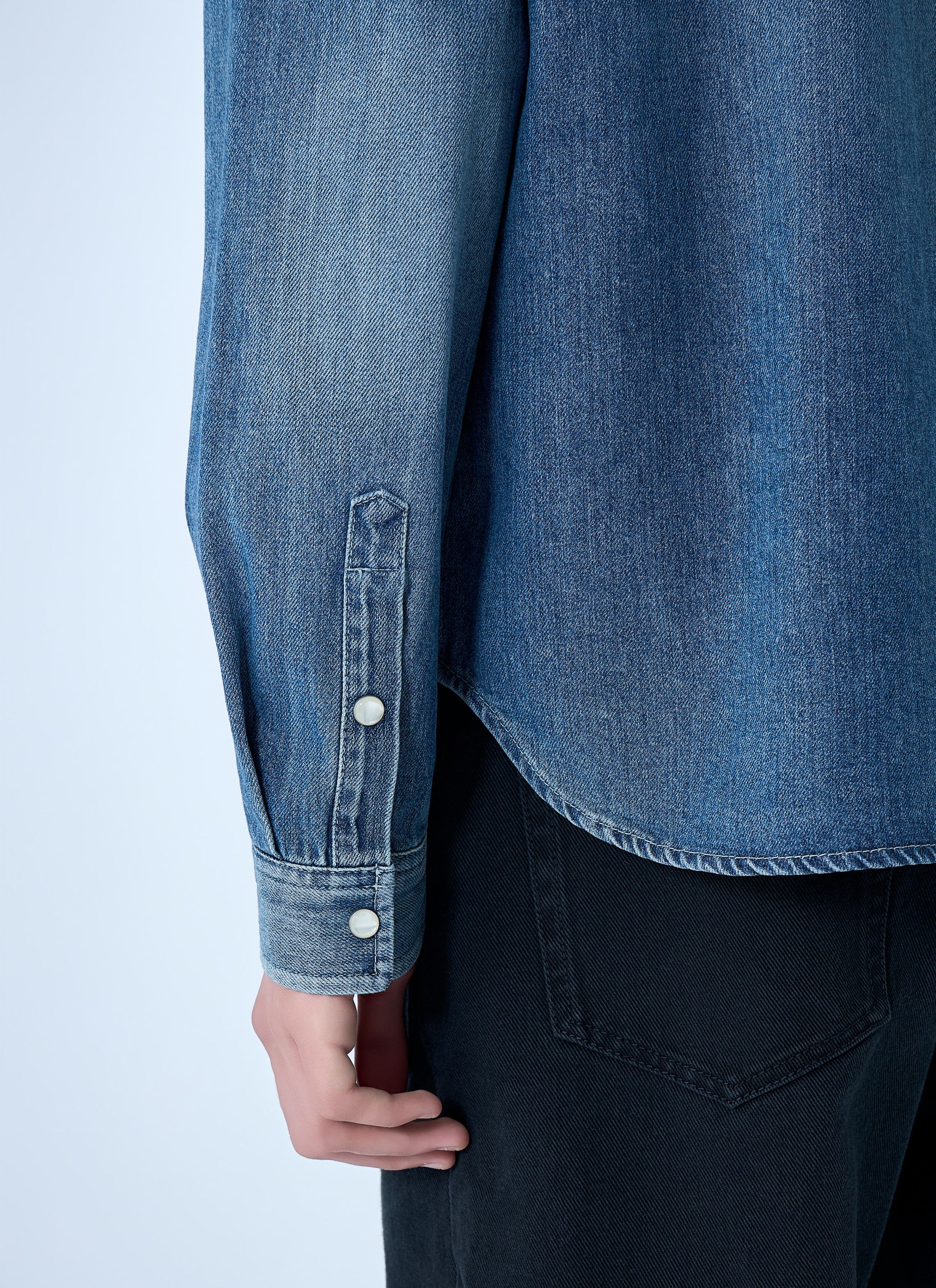 Saint Laurent Paris Cassandre Denim Shirt Size US L / EU 52-54 / 3 - 6 Thumbnail
