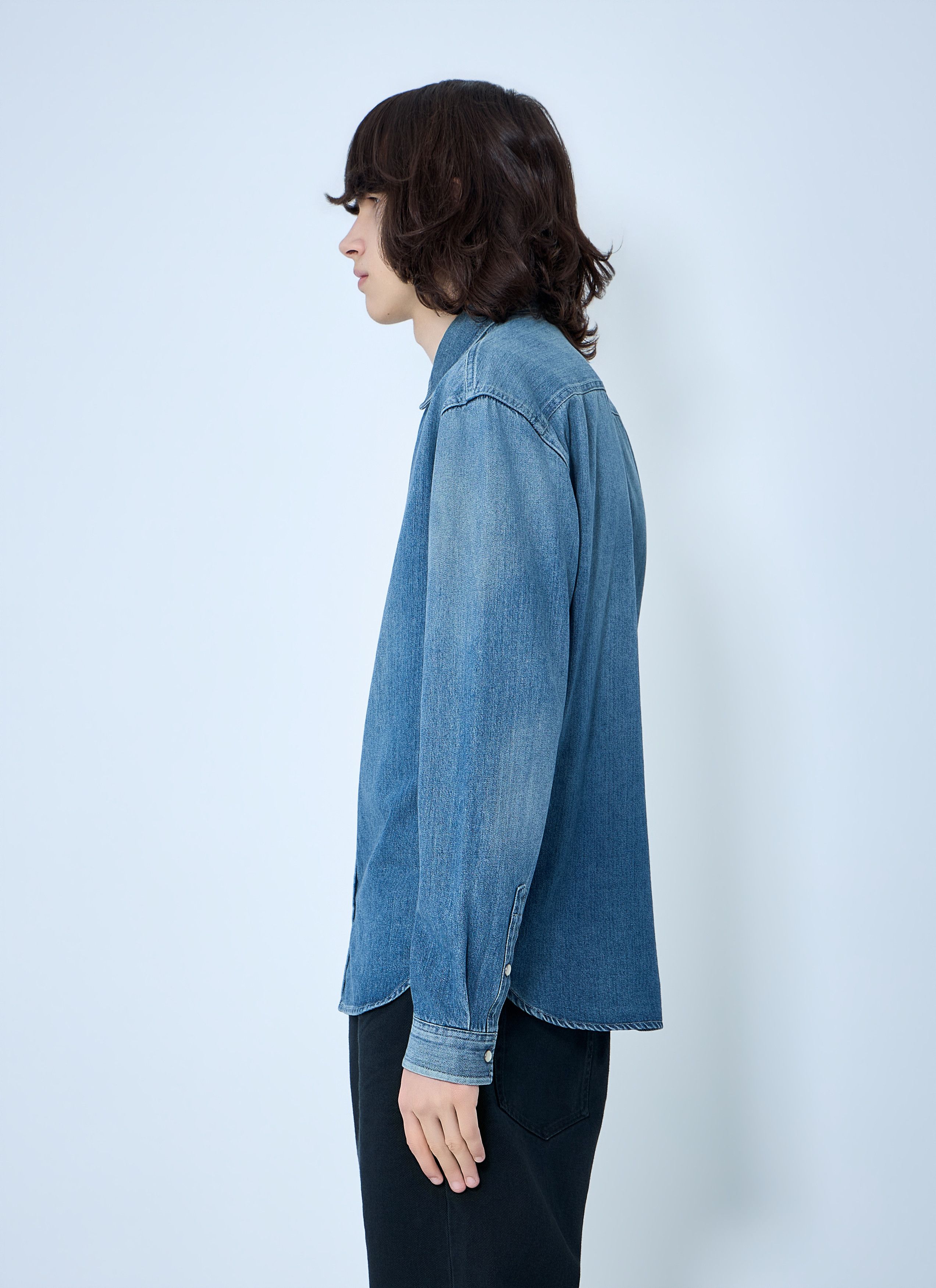 Saint Laurent Paris Cassandre Denim Shirt Size US L / EU 52-54 / 3 - 3 Thumbnail
