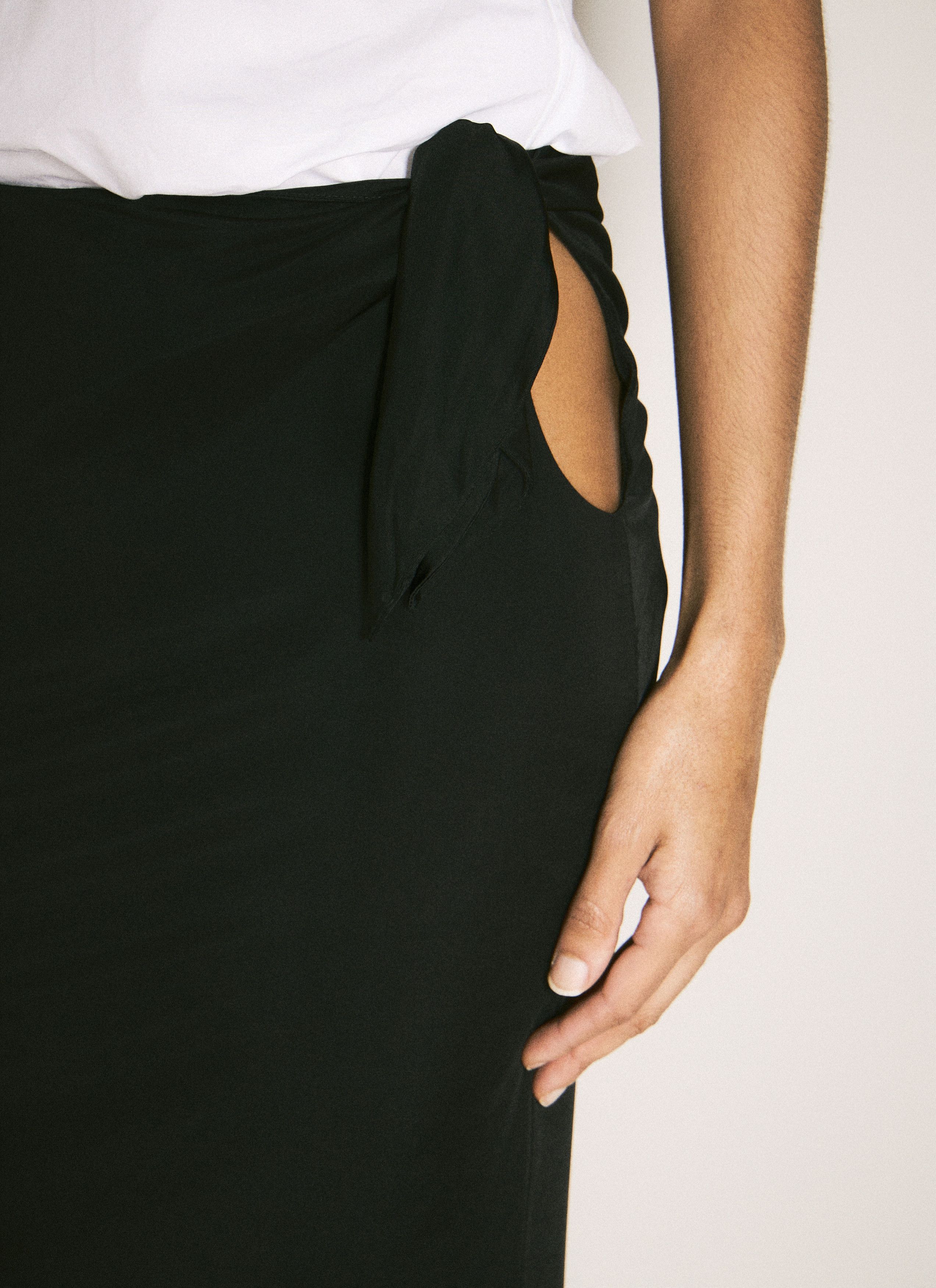 Saint Laurent Paris Cut-Out Skirt Size 27" / US 4 / IT 40 - 3 Thumbnail