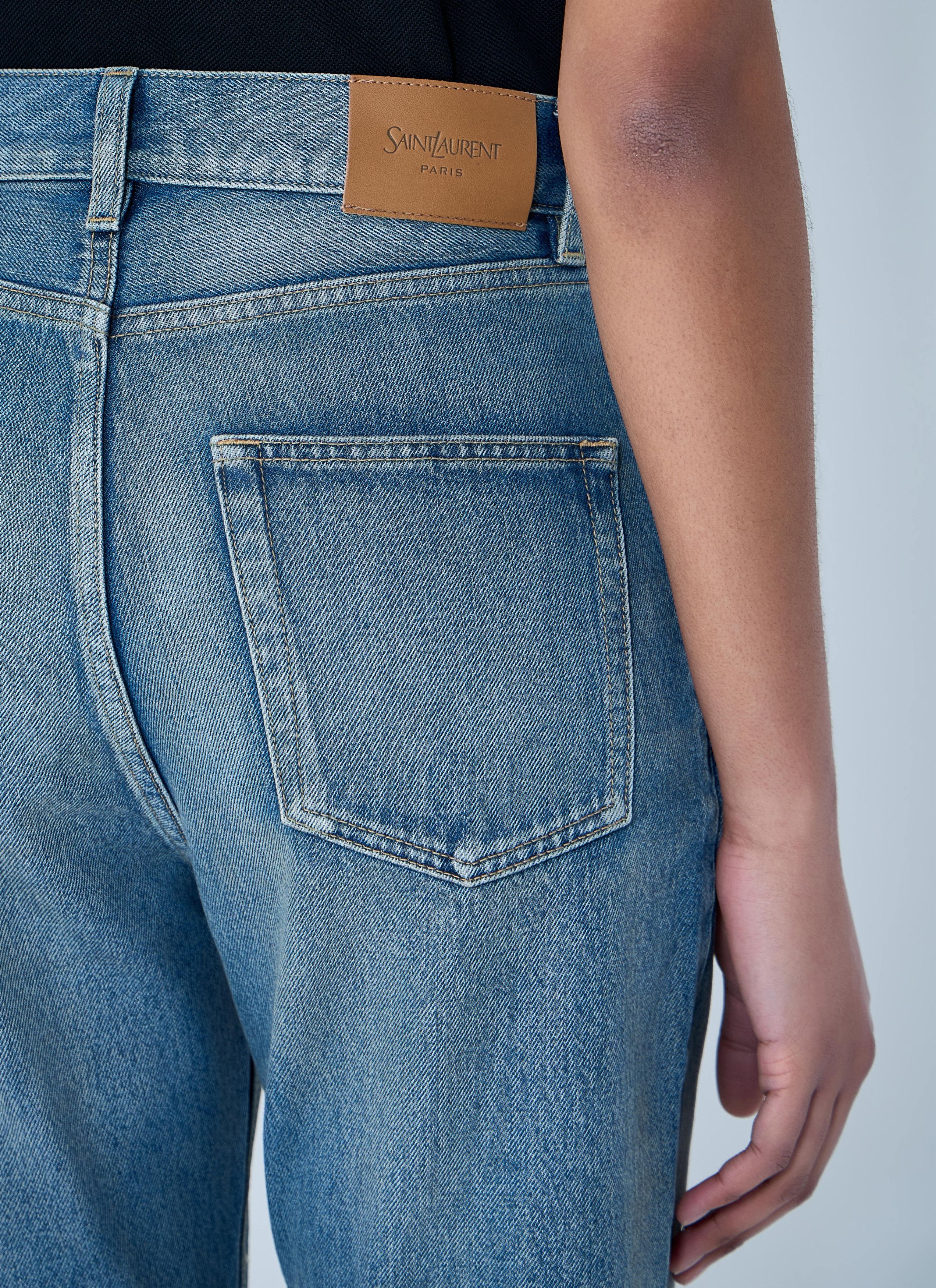 Saint Laurent Paris 90s High-Rise Cropped Slim Jeans Size 28" / US 6 / IT 42 - 6 Thumbnail