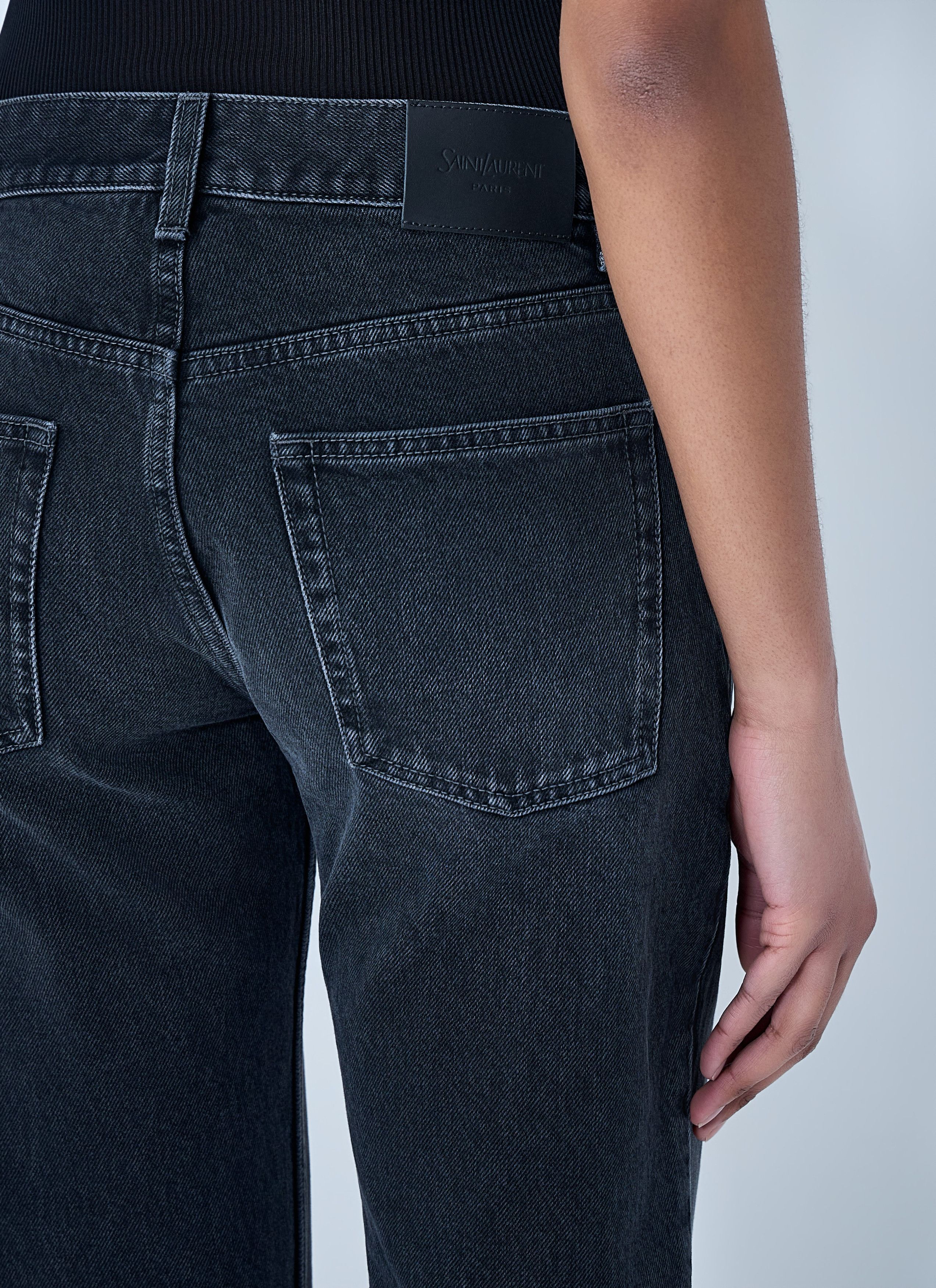 Saint Laurent Paris Straight High Rise Jeans Size 26" / US 2 / IT 38 - 6 Thumbnail