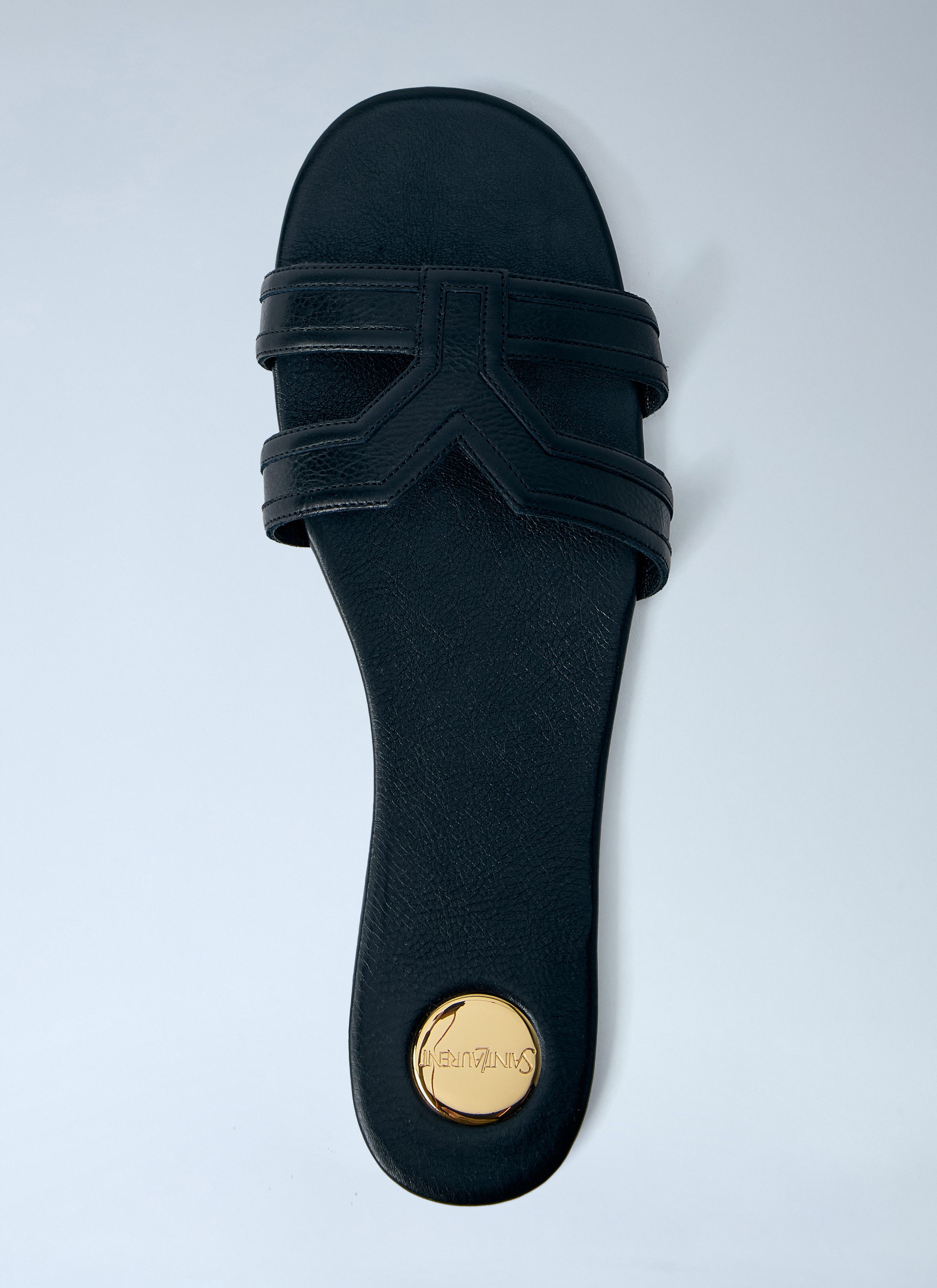 Saint Laurent Paris Mabrouka Leather Sandals Size US 8 / IT 38 - 6 Thumbnail