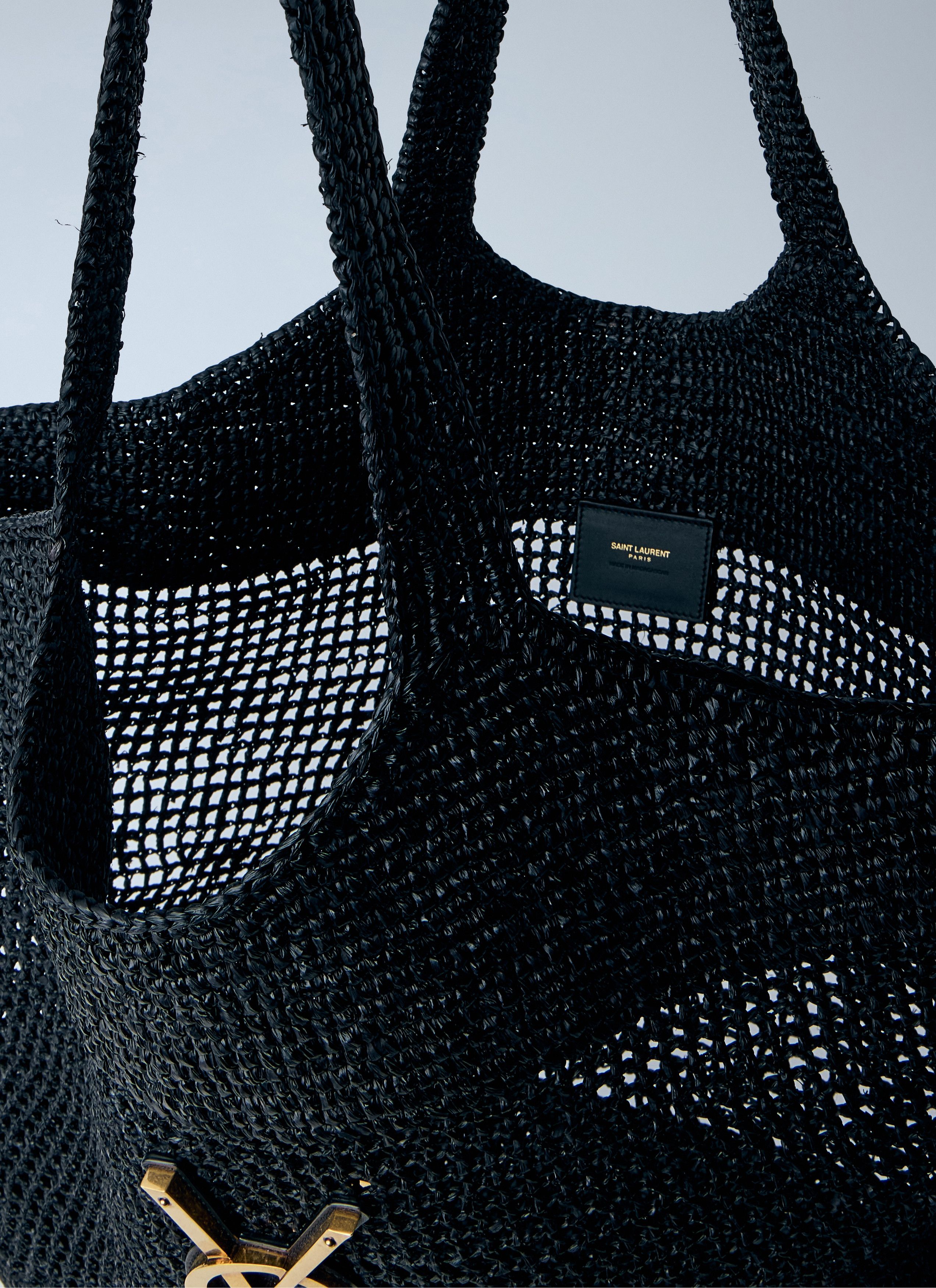 Saint Laurent Paris Rafia Icare Tote Bag Size ONE SIZE - 6 Thumbnail
