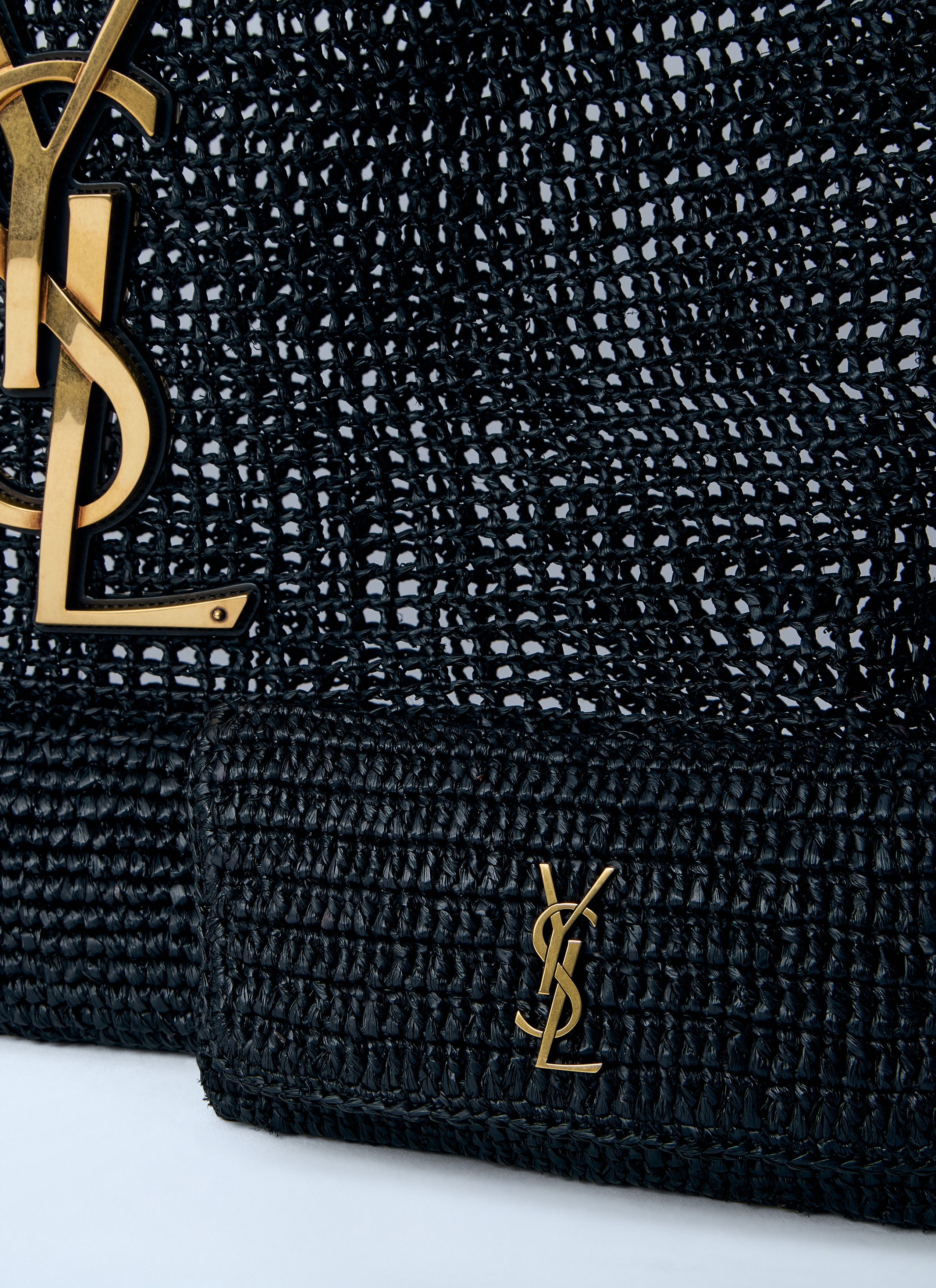 Saint Laurent Paris Rafia Icare Tote Bag Size ONE SIZE - 4 Thumbnail