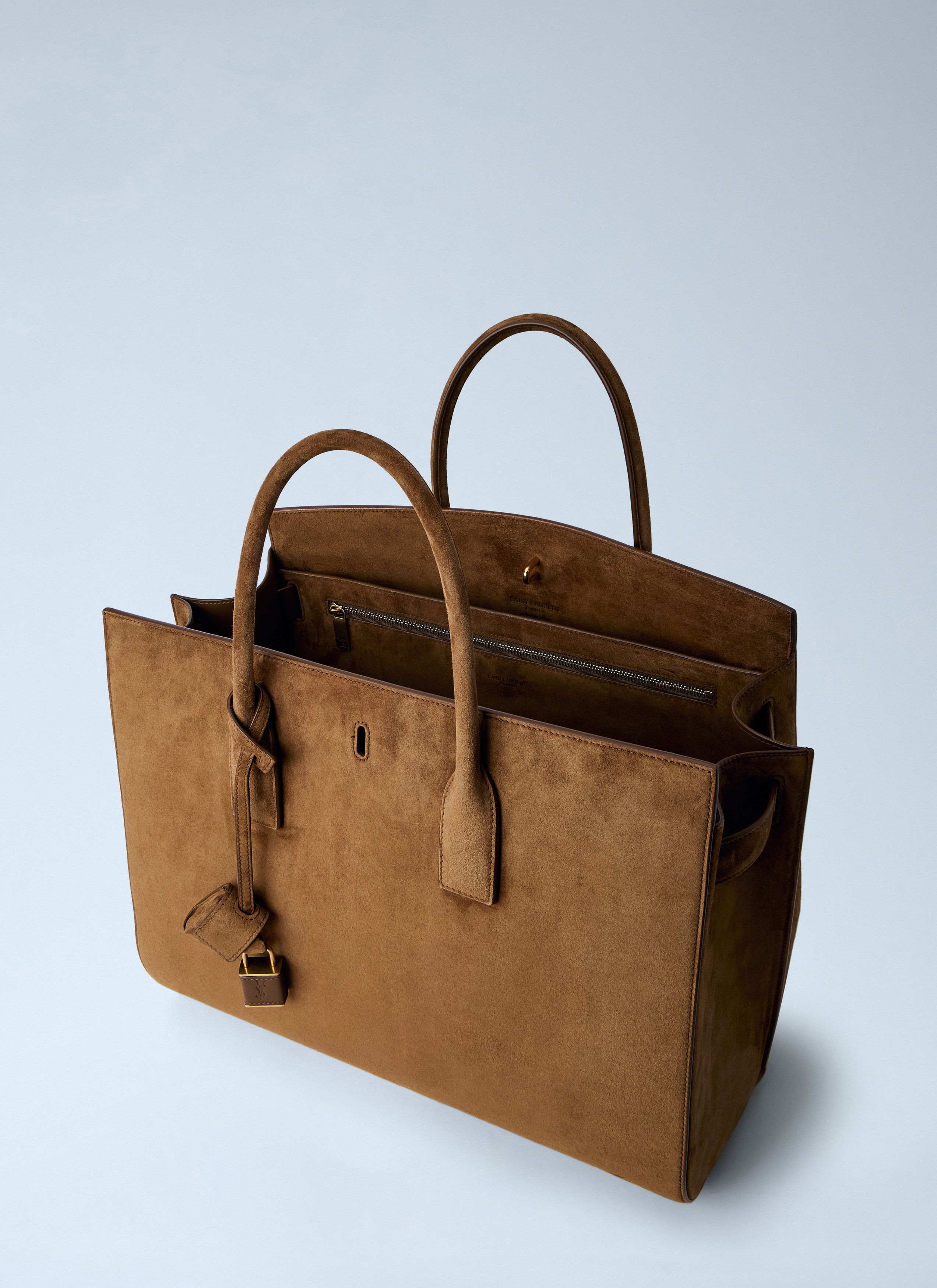 Saint Laurent Paris Sac De Jour Suede Handbag Size ONE SIZE - 5 Thumbnail