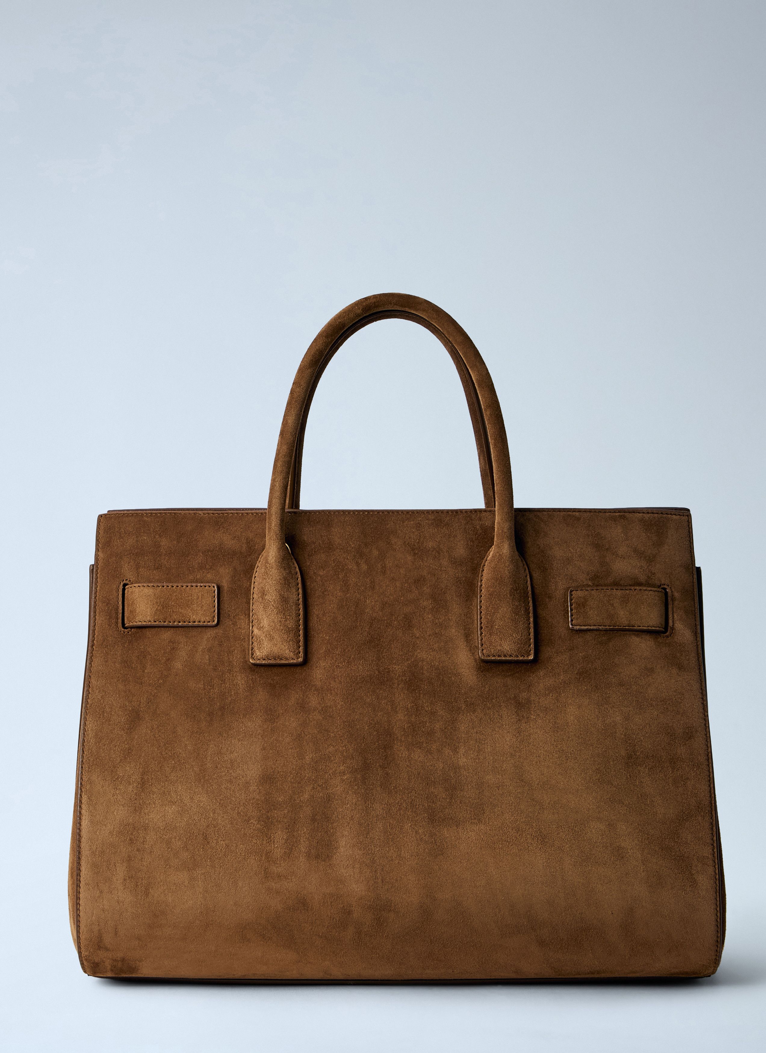 Saint Laurent Paris Sac De Jour Suede Handbag Size ONE SIZE - 3 Thumbnail