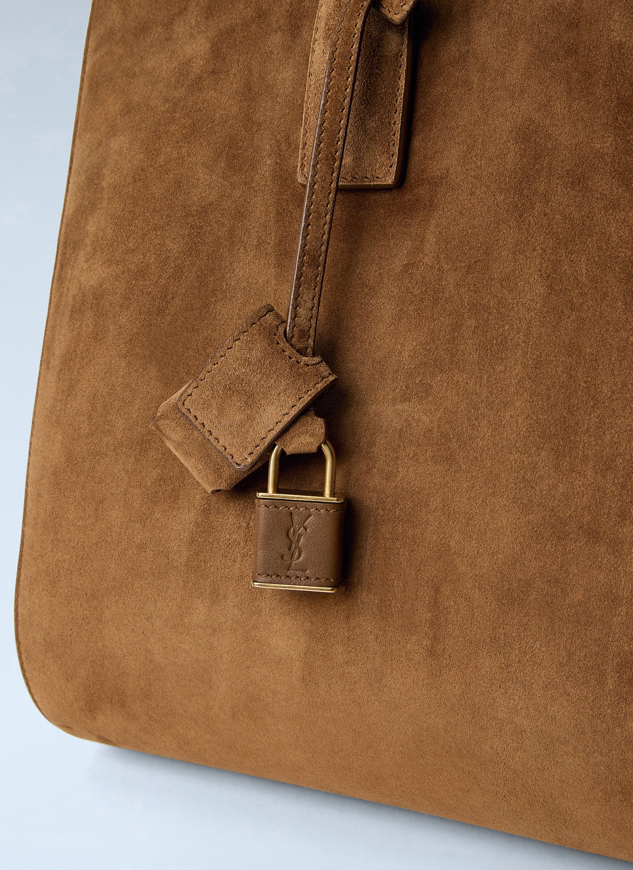 Saint Laurent Paris Sac De Jour Suede Handbag Size ONE SIZE - 4 Thumbnail