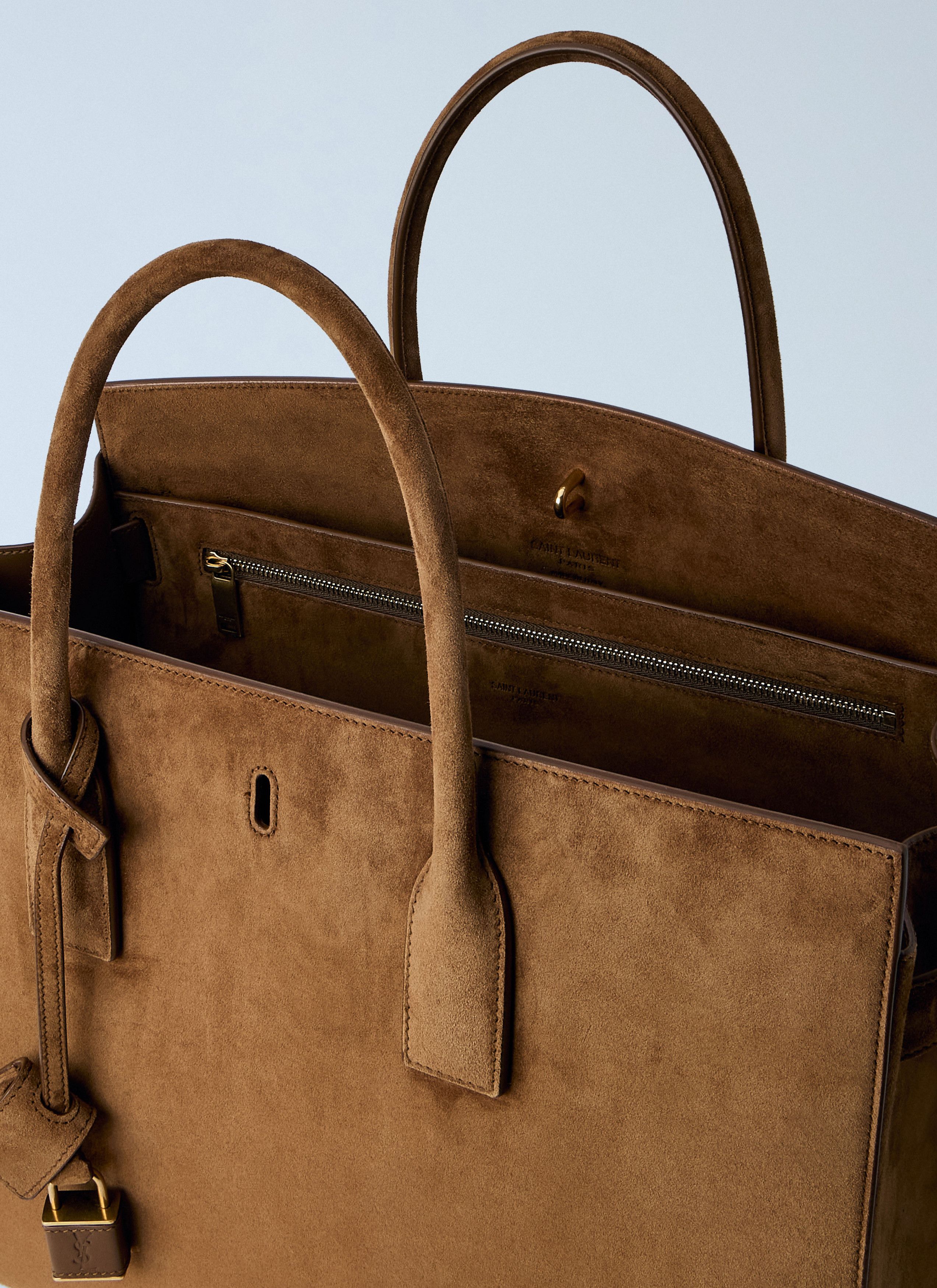 Saint Laurent Paris Sac De Jour Suede Handbag Size ONE SIZE - 6 Thumbnail