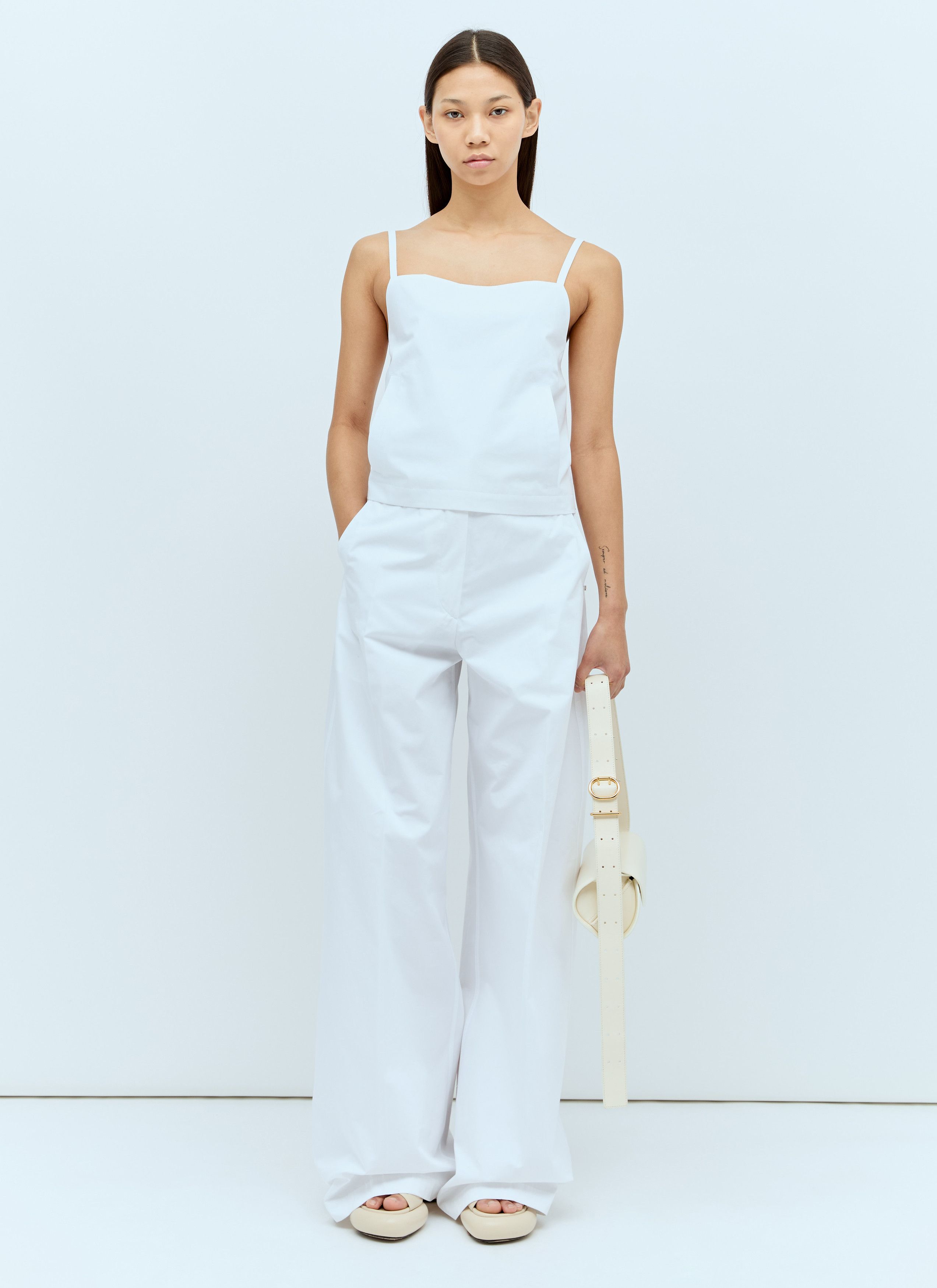 Sportmax Cropped Poplin Top Size M / US 6-8 / IT 42-44 - 3 Thumbnail