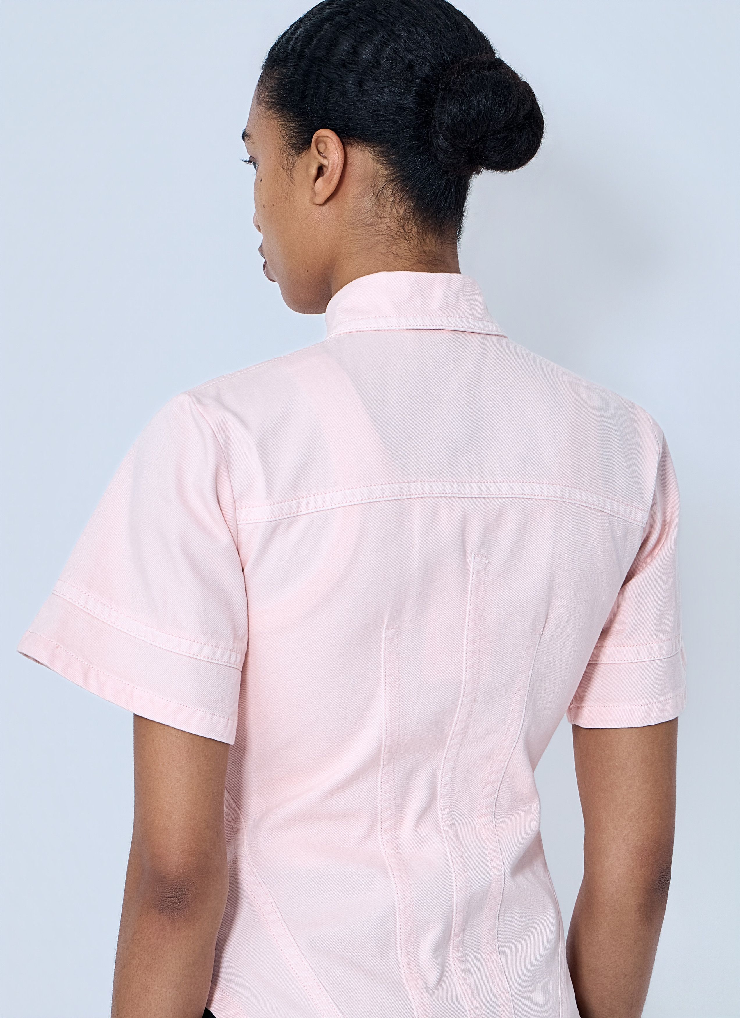 Sportmax Short Sleeve Button-Down Shirt Size M / US 6-8 / IT 42-44 - 6 Thumbnail