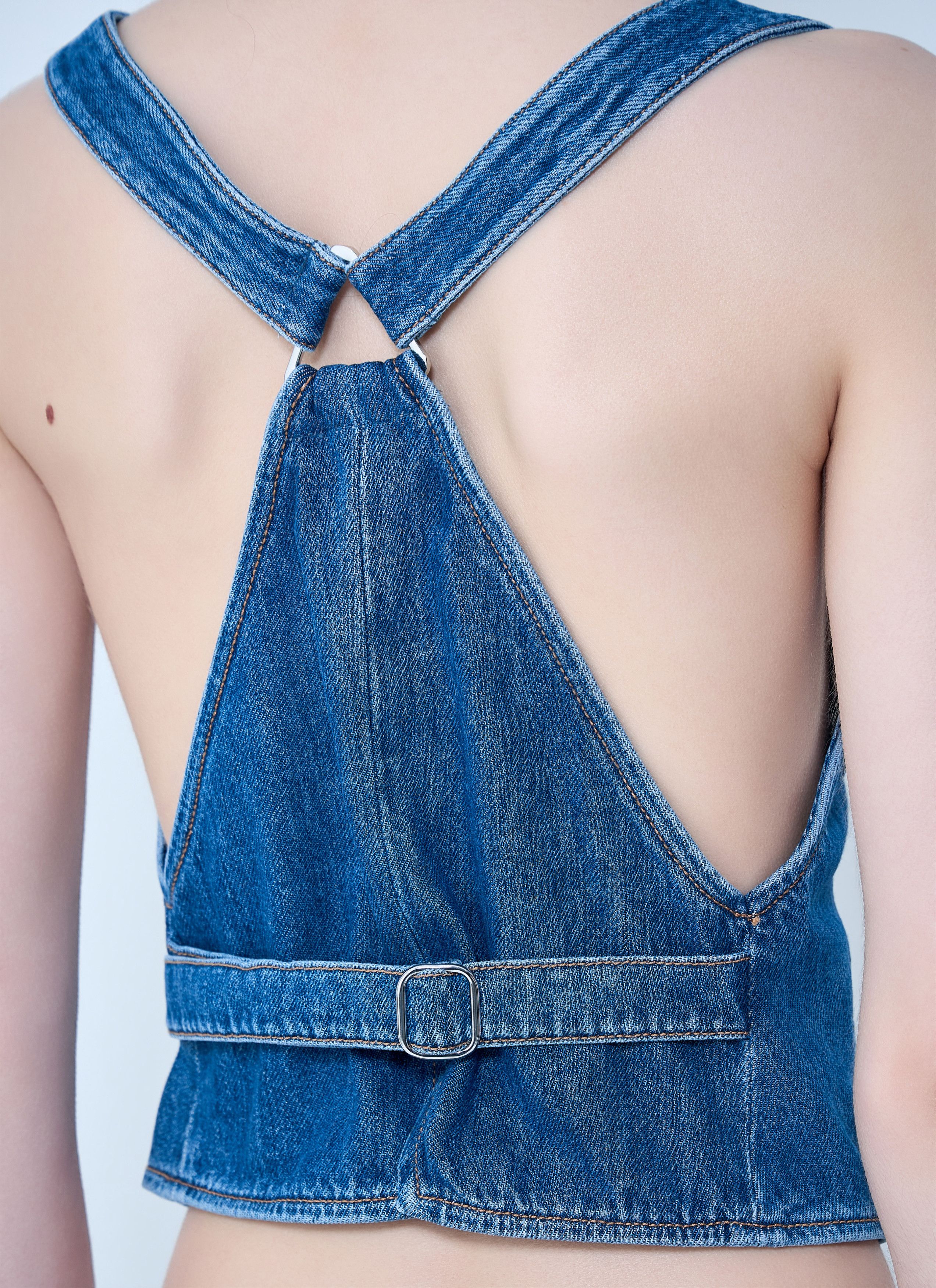 Sportmax Buttoned Denim Vest Size M / US 6-8 / IT 42-44 - 6 Thumbnail