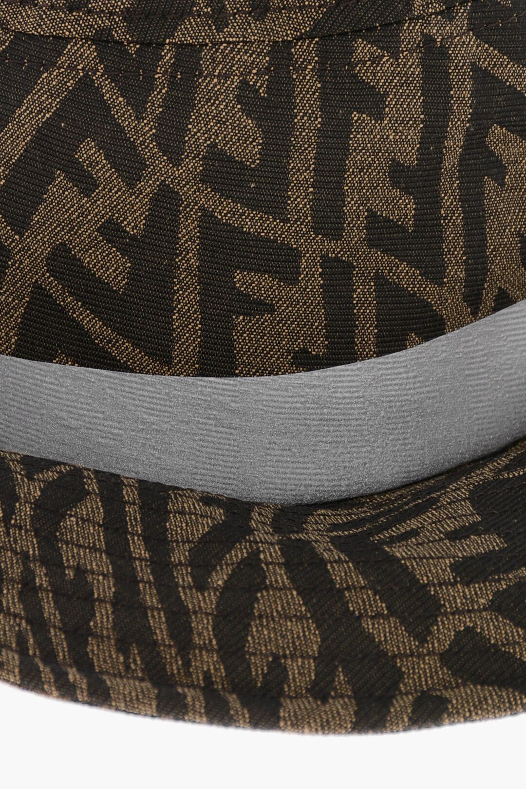 Fendi Sahara Bucket Hat with Monogram Pattern and Removable Fly Screen Size ONE SIZE - 3 Thumbnail