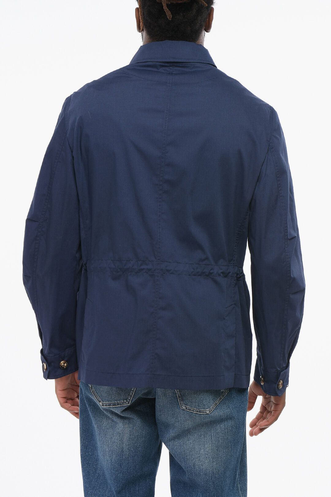 Brunello Cucinelli Water-Repellent Cotton-Blend Overshirt with Drawstring Size US M / EU 48-50 / 2 - 2 Thumbnail