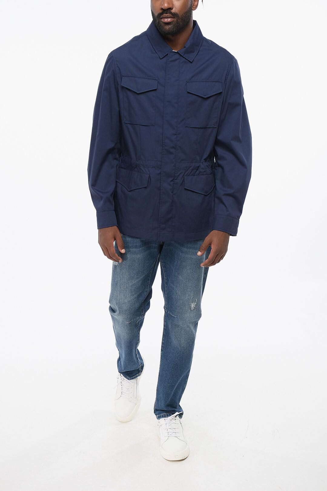Brunello Cucinelli Water-Repellent Cotton-Blend Overshirt with Drawstring Size US M / EU 48-50 / 2 - 4 Thumbnail