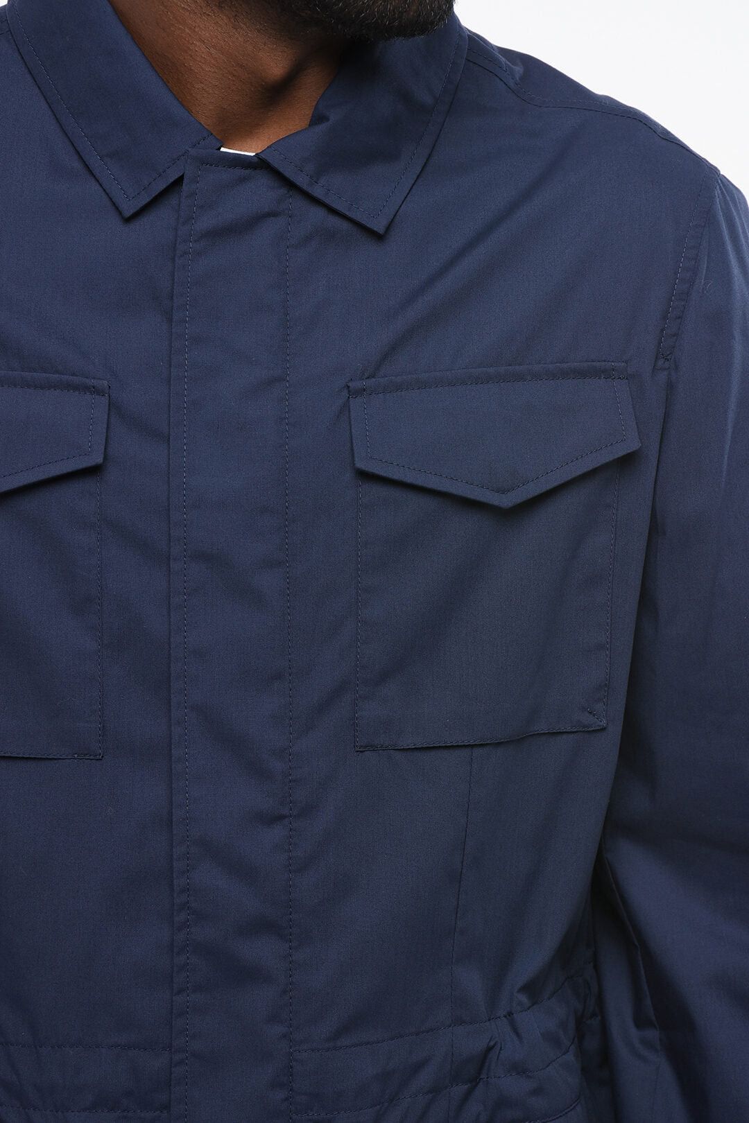 Brunello Cucinelli Water-Repellent Cotton-Blend Overshirt with Drawstring Size US M / EU 48-50 / 2 - 3 Thumbnail